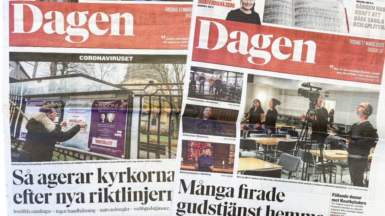 Tidningen Dagen som den ser ut 2020.