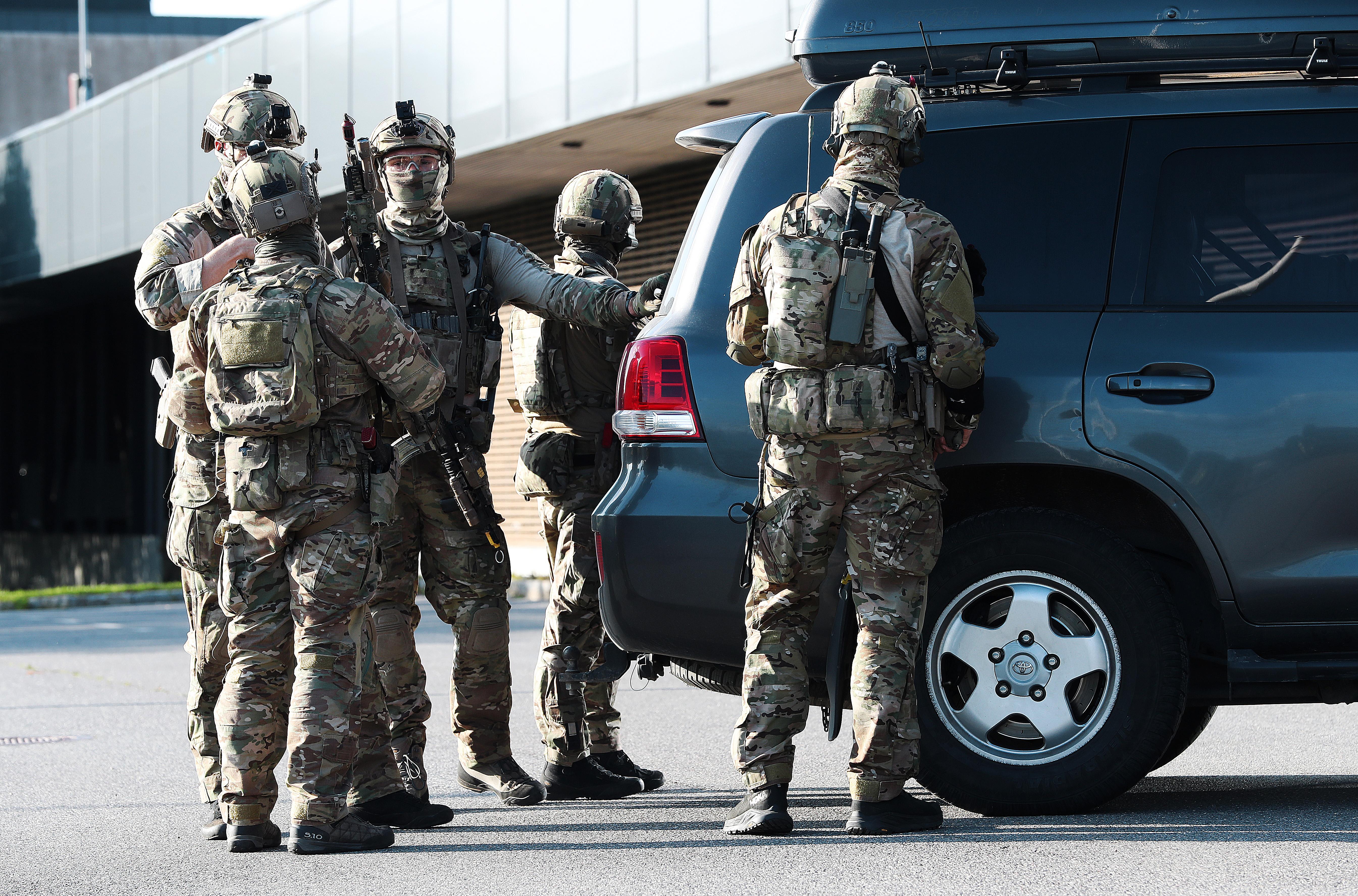 Forsvarets spesialkommando (FSK) under øvelse Oslofjord 2019 *** Local Caption *** Norwegian Special Operation Commando during exercise Oslofjord 2019