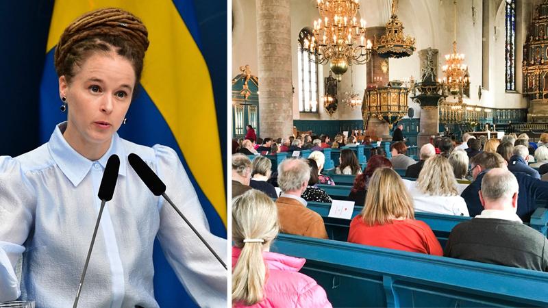 Amanda Lind till Dagen: Kyrkor kan få undantag från 50-gränsen - om reglerna följs