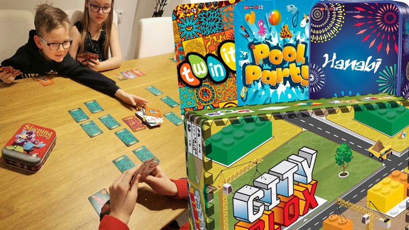 Spelrecensioner: Hanabi, Twin it! och Pool Party – tre snabba spel i liten förpackning