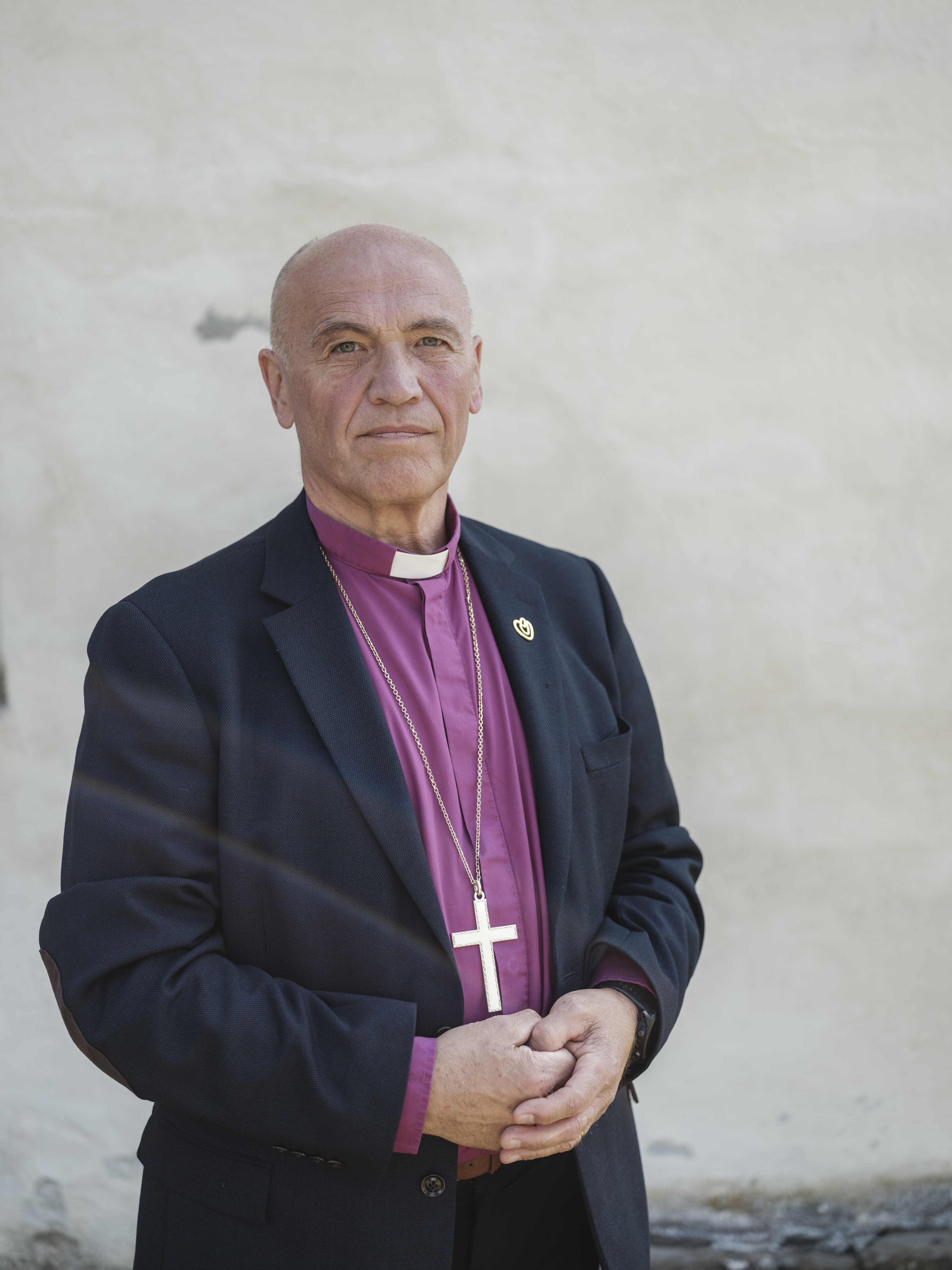 Jan Otto Myrseth, biskop i Tunsberg bispedømme. Gudstjeneste i Hole kirke 22 juli 2021.