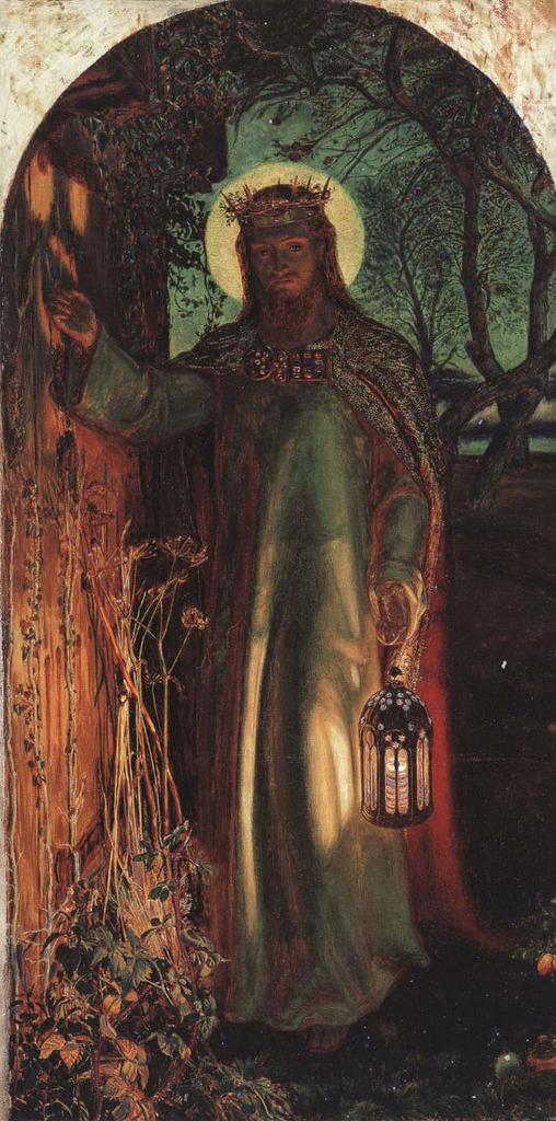 Jesus som banker på hjertets dør er et av de mest populære motivene også i norske bedehus. William Holman Hunt skal ha fått inspirasjon til maleriet under ett av sine besøk i Betlehem.