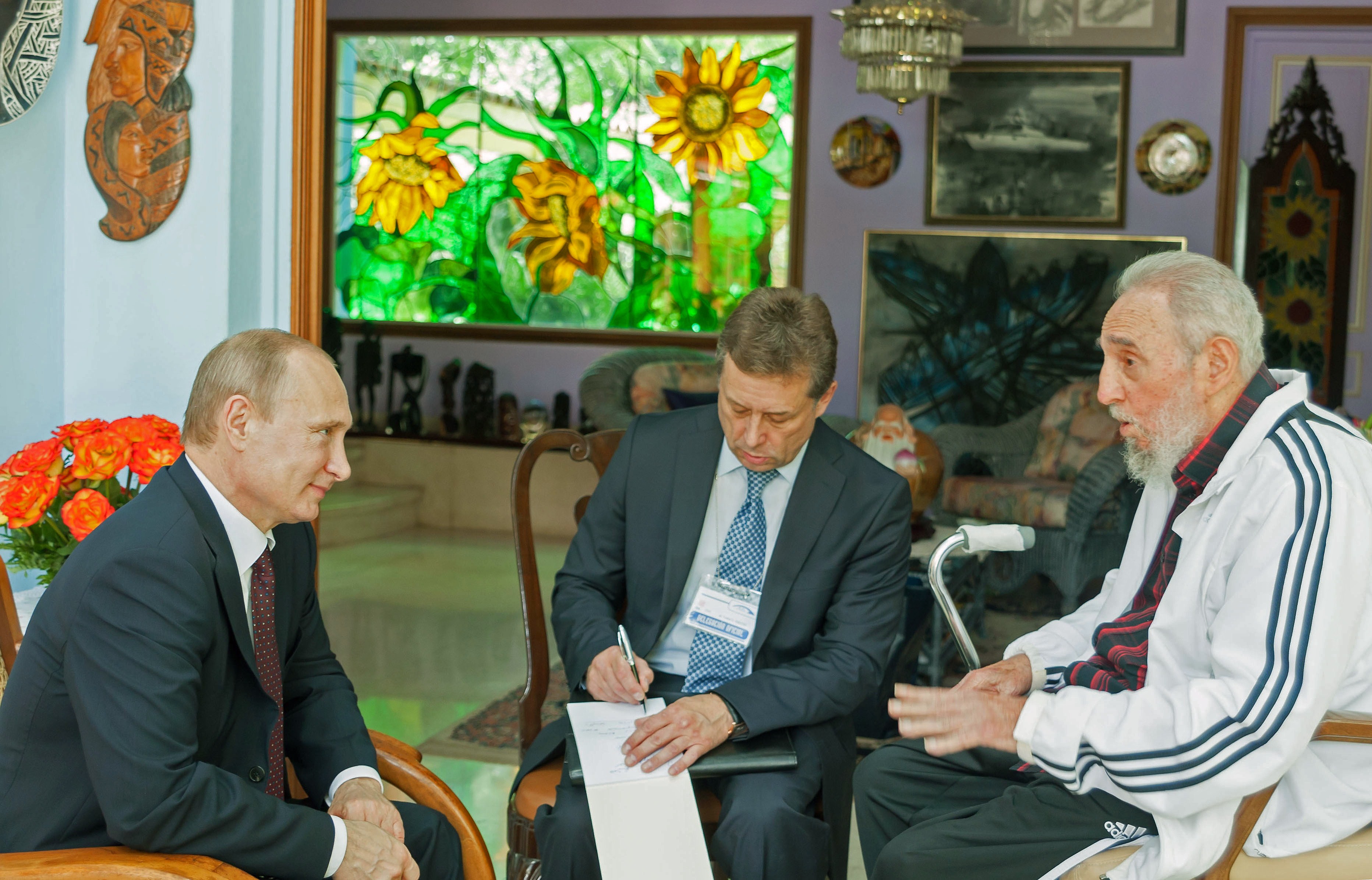 Vladimir Putin møtte Cubas tidligere president Fidel Castro i Havanna i 2014.