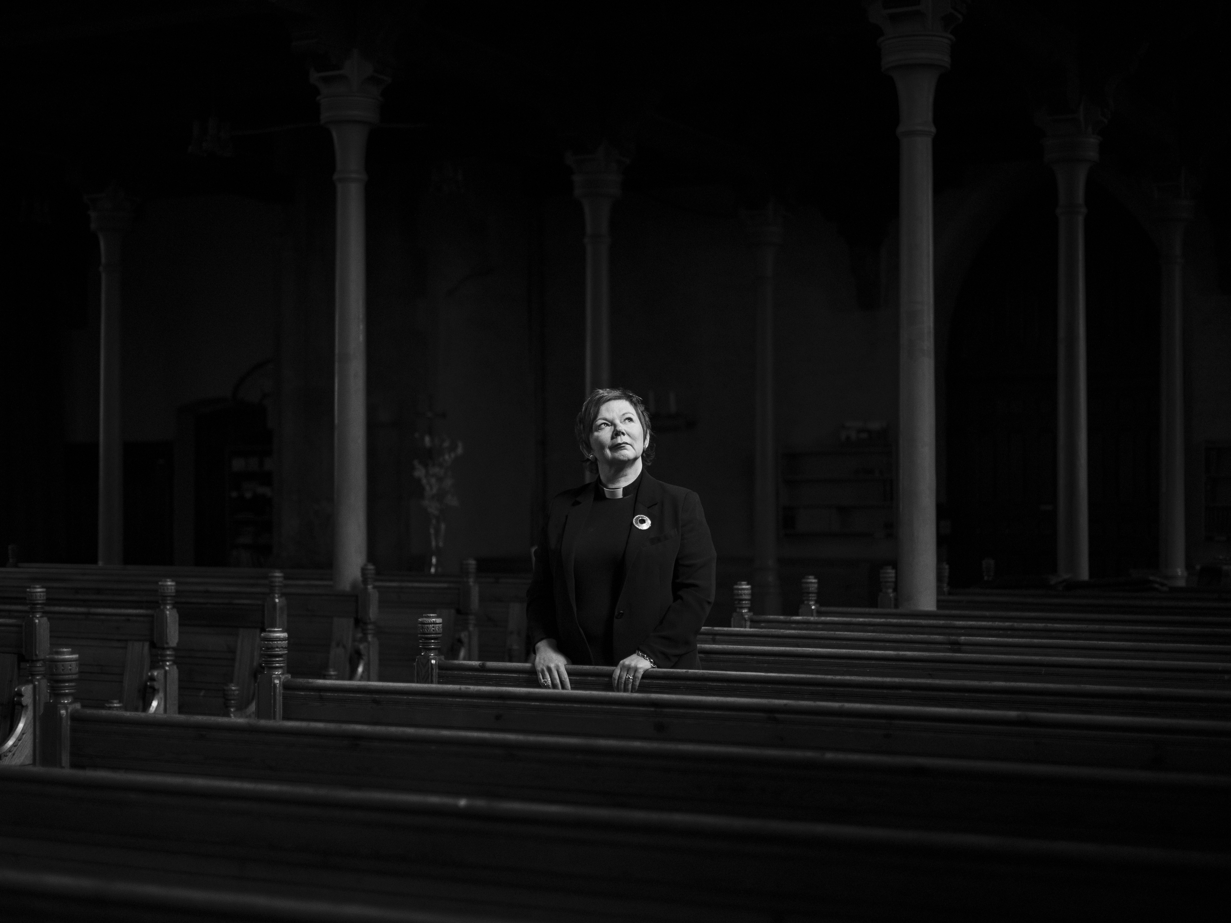 Min tro med Ragnhild Jepsen. Fotografert i Bergen Domkirke.