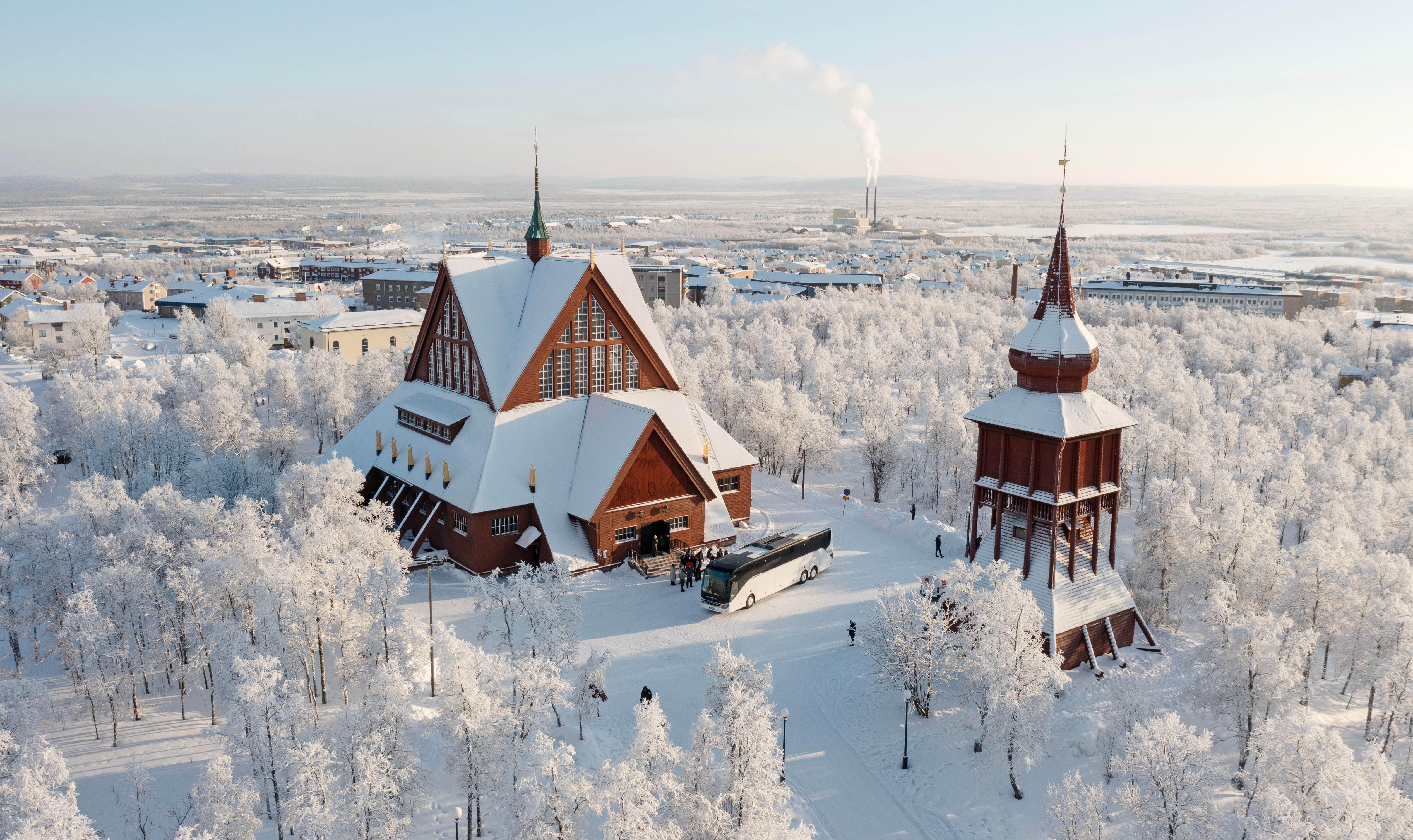 Nu påbörjas arbetet inför flytten av Kiruna kyrka