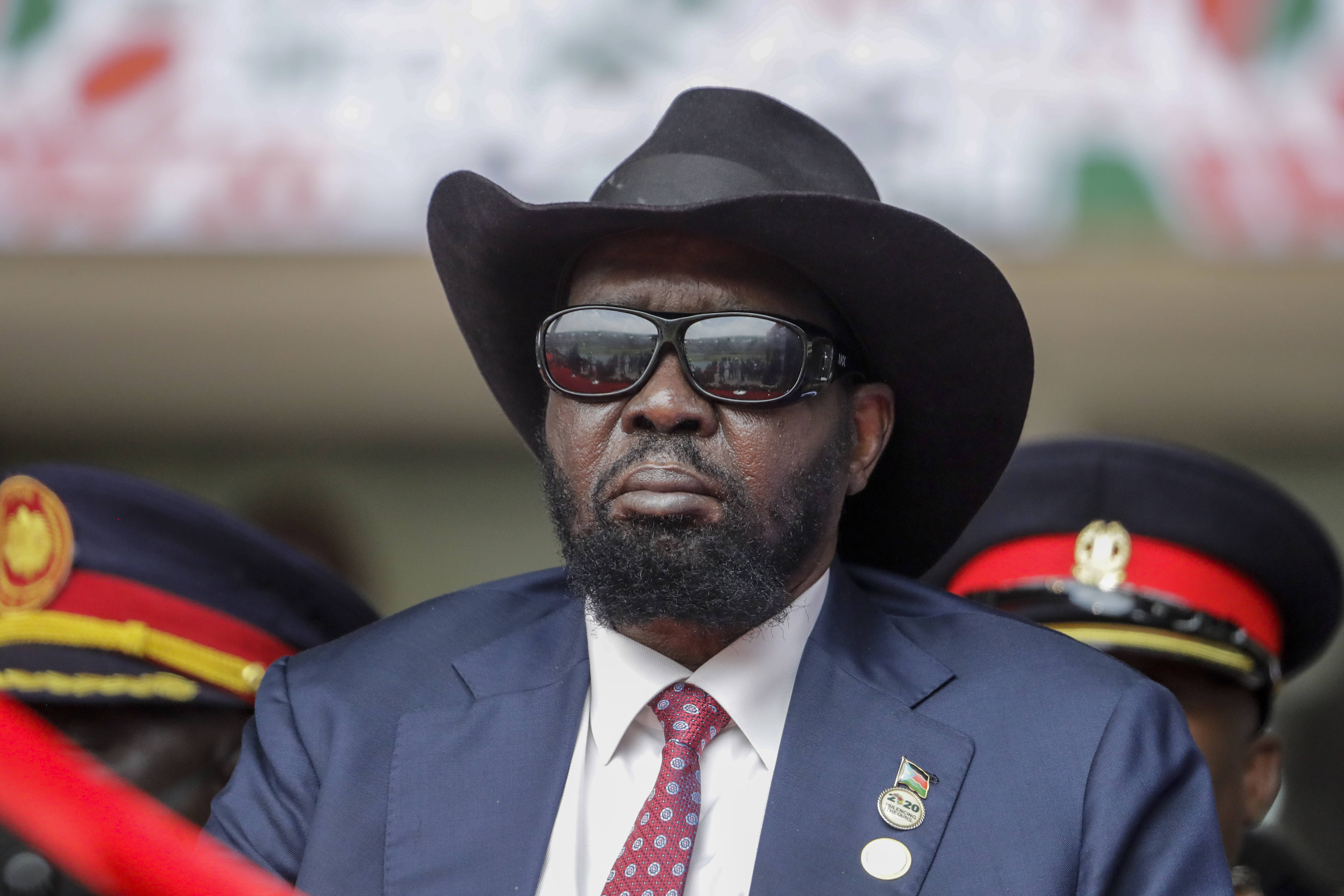 Seks journalister i Sør-Sudans kringkasting er pågrepet etter at en video som viser at president Salva Kiir tisser i buksa, ble spredt i sosiale medier. Foto: AP / NTB