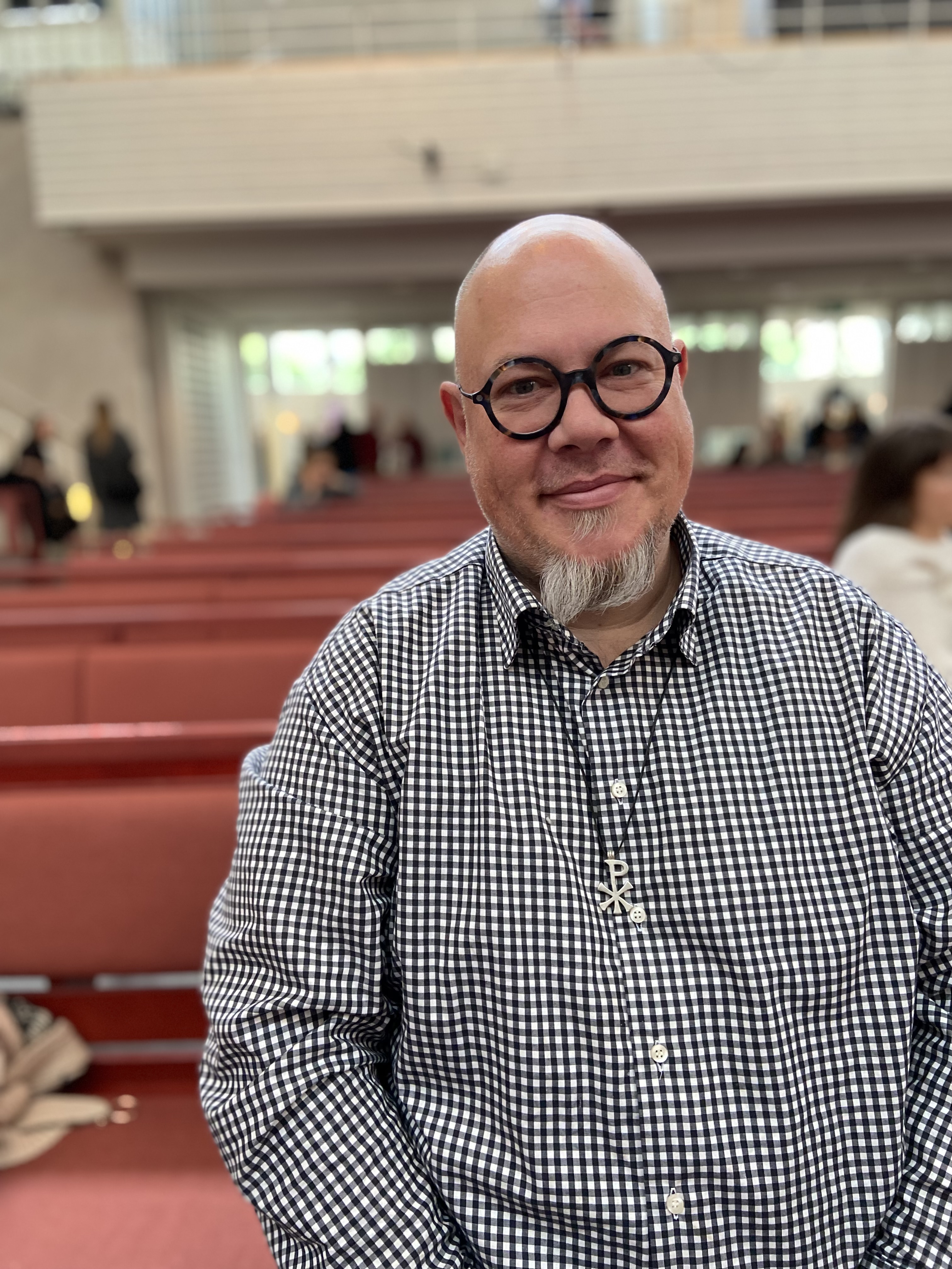 Thomas Frorin från Danmark besökte Pilgrims höstmöte för första gången.