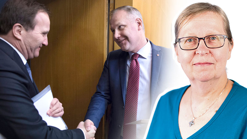 Elisabeth Sandlund: Löfven väljer Sjöstedts näve