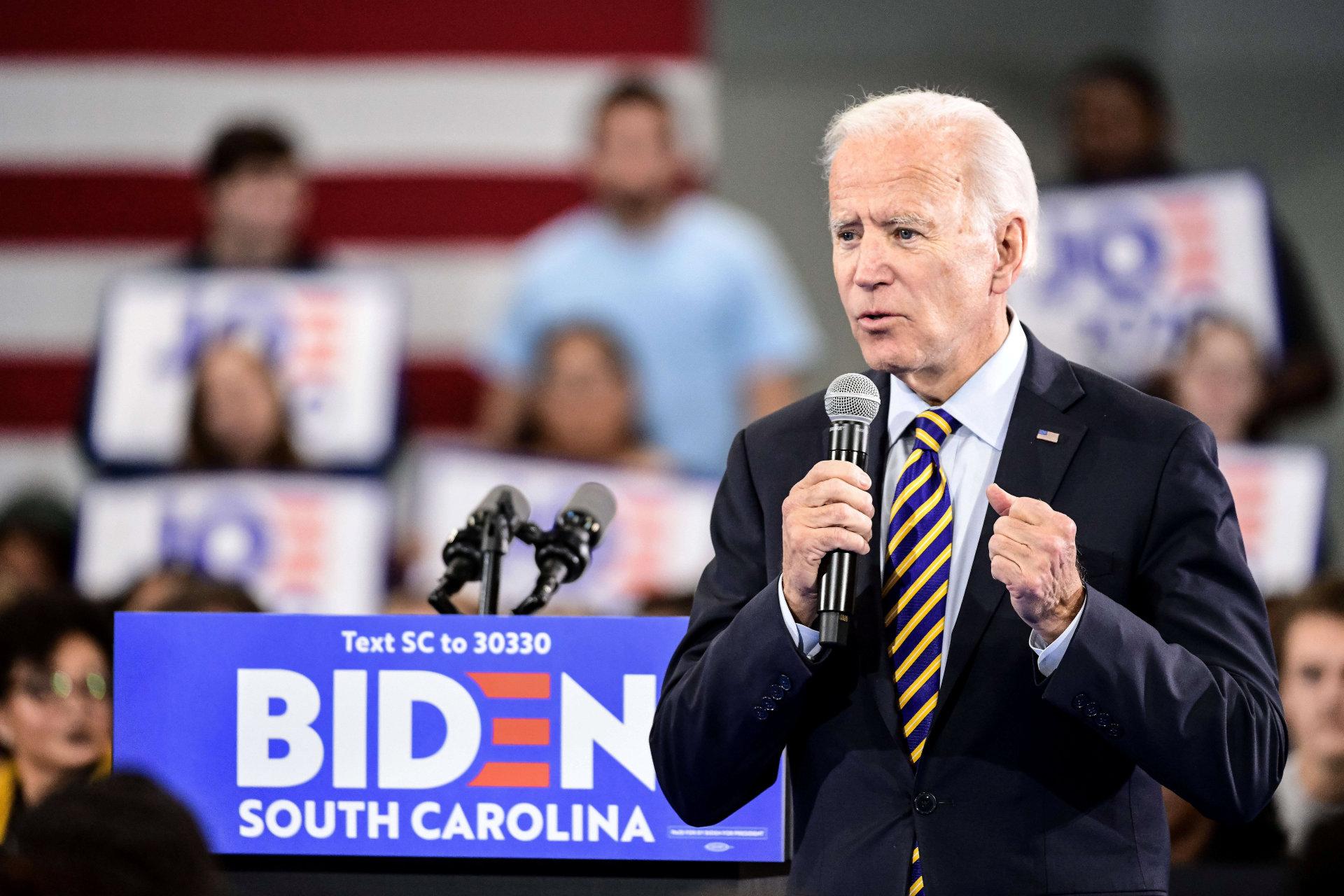 Joe Biden har fått en dårlig start, men setter sin lit til South Carolina i dag.    Foto: NTB scanpix
