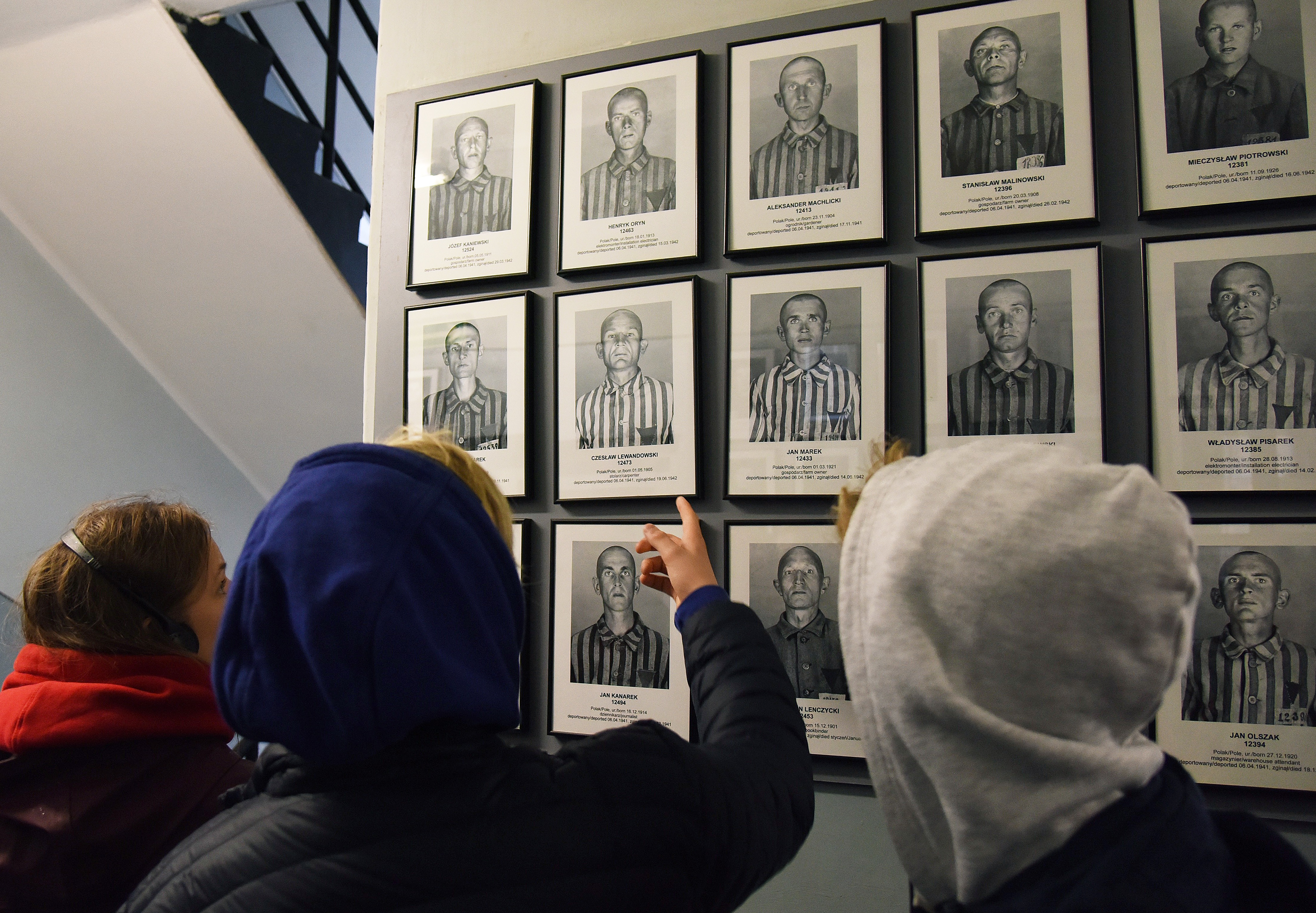 Fra en av Hvite Bussers turer til Auschwitz med ungdomsskoleelever.