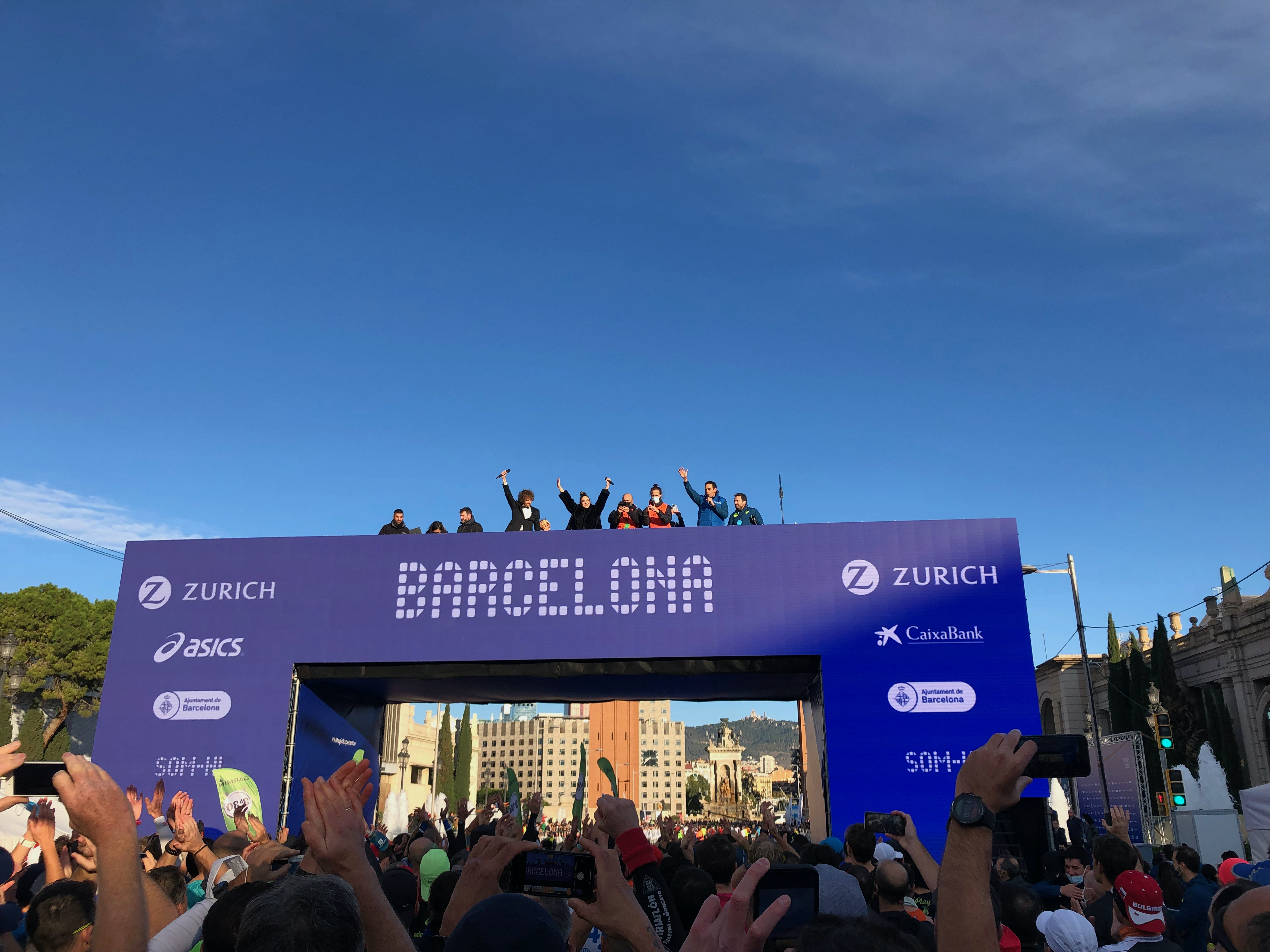 Resereportage från Barcelona. Maratonstarten