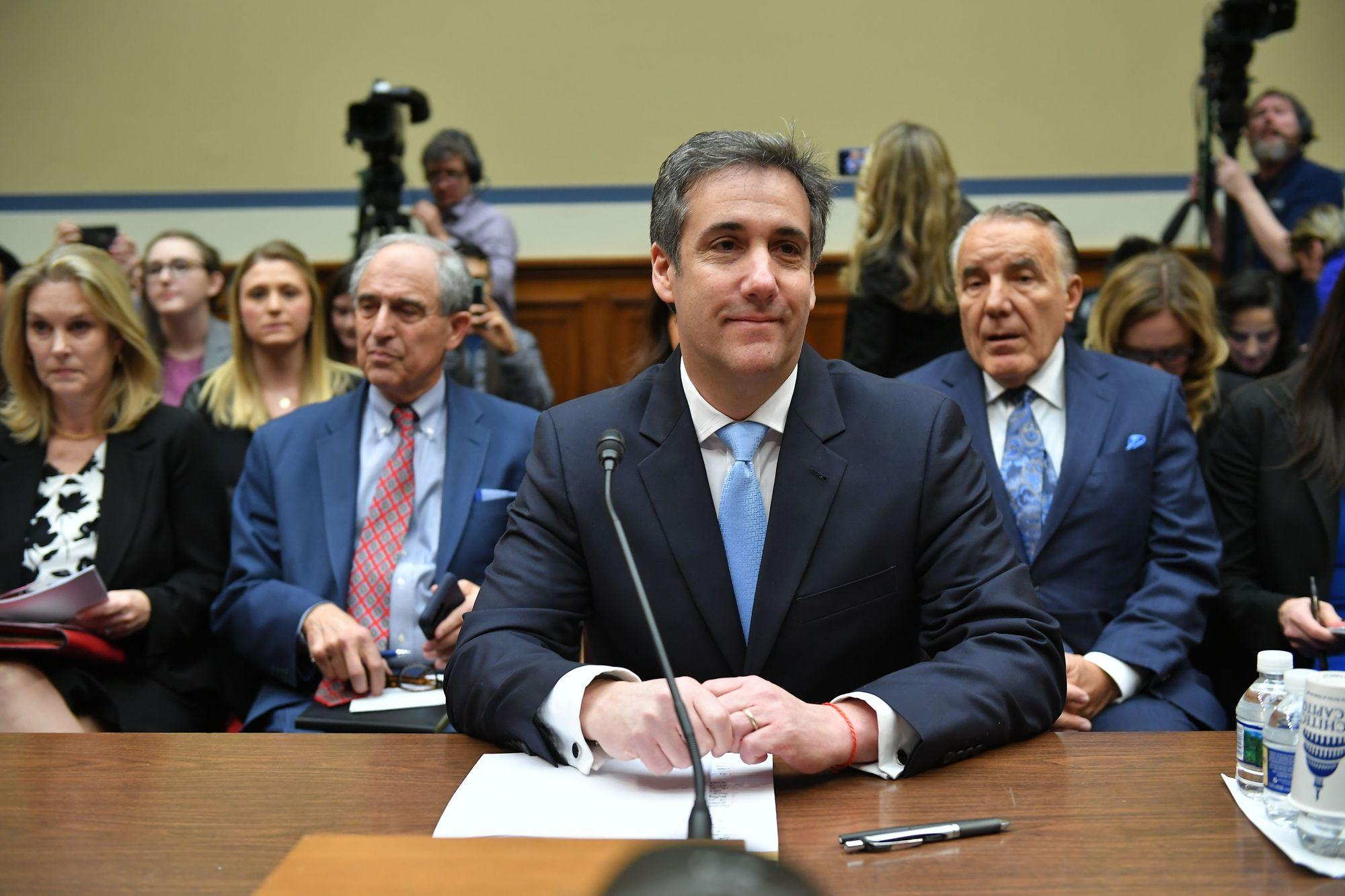 Michael Cohen, US President Donald Trump's former personal attorney, arrives to testify before the House Oversight and Reform Committee in the Rayburn House Office Building on Capitol Hill in Washington, DC on February 27, 2019. (Photo by MANDEL NGAN / AFP)