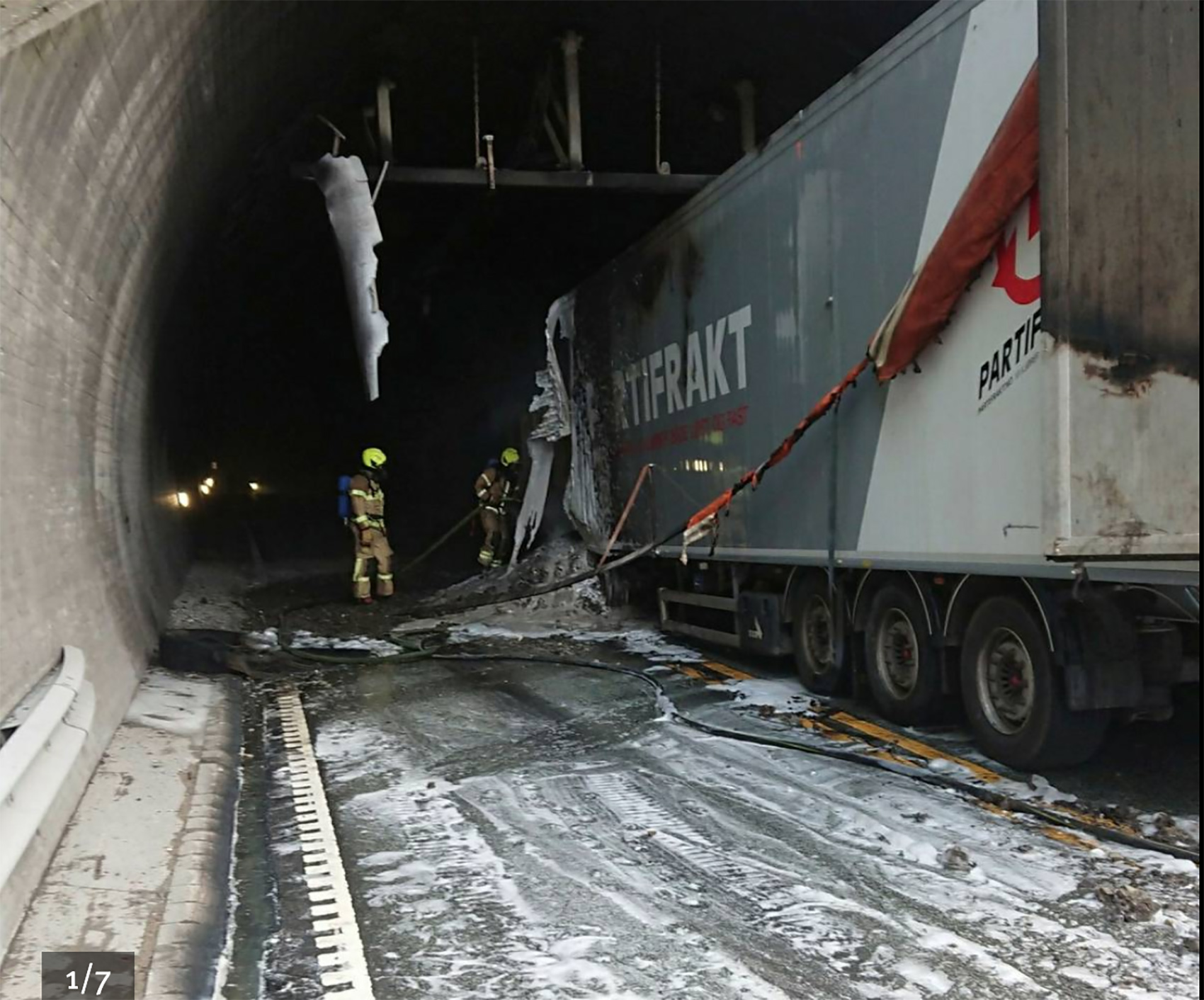 E134 Mot Drammen Stengt Grunnet Tunnelbrann Dagsavisen