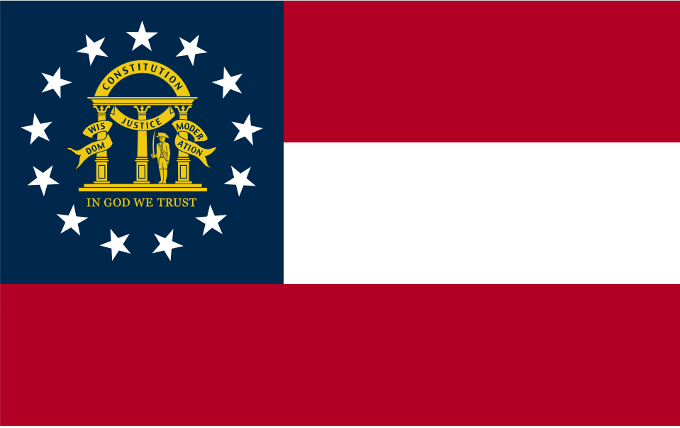 Delstat Georgias flagg