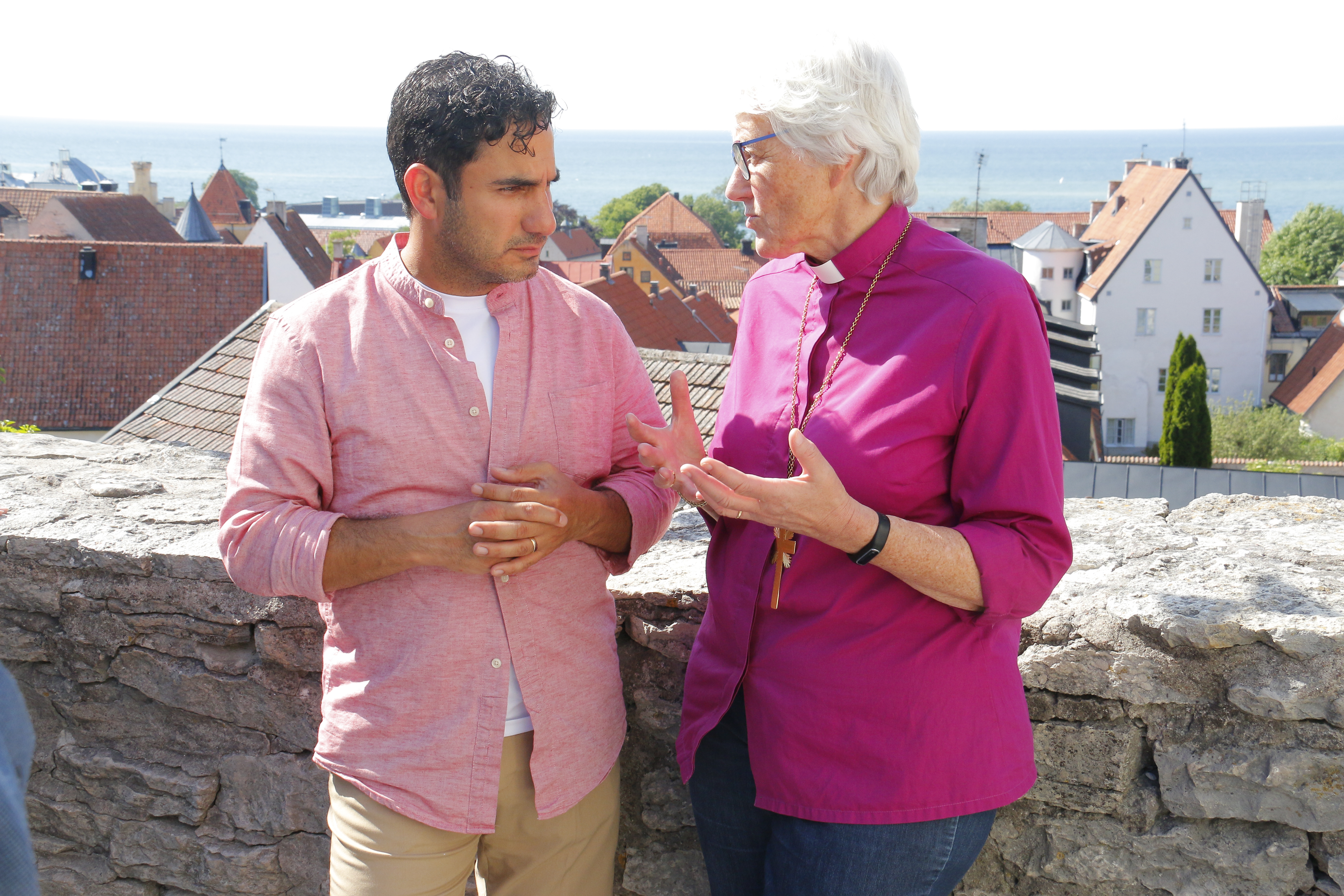 Ardalan Shekarabi och Antje Jackelén