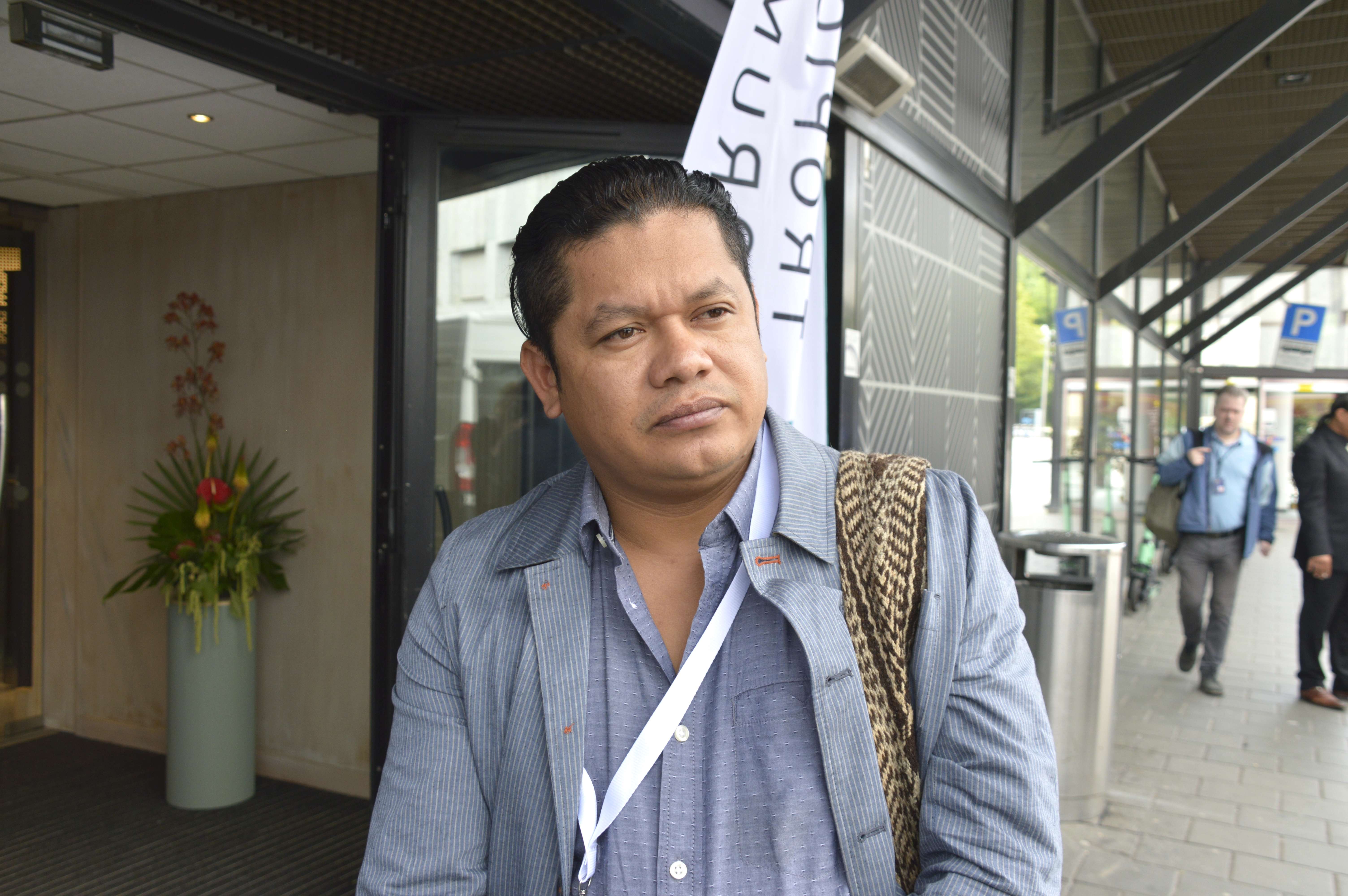 Harol Rincon Ipuchima, urfolksleder for Maguta-folket i Grulla-klanen i Amazonas, Colombia, deltok på OTFF 21. juni 2022.