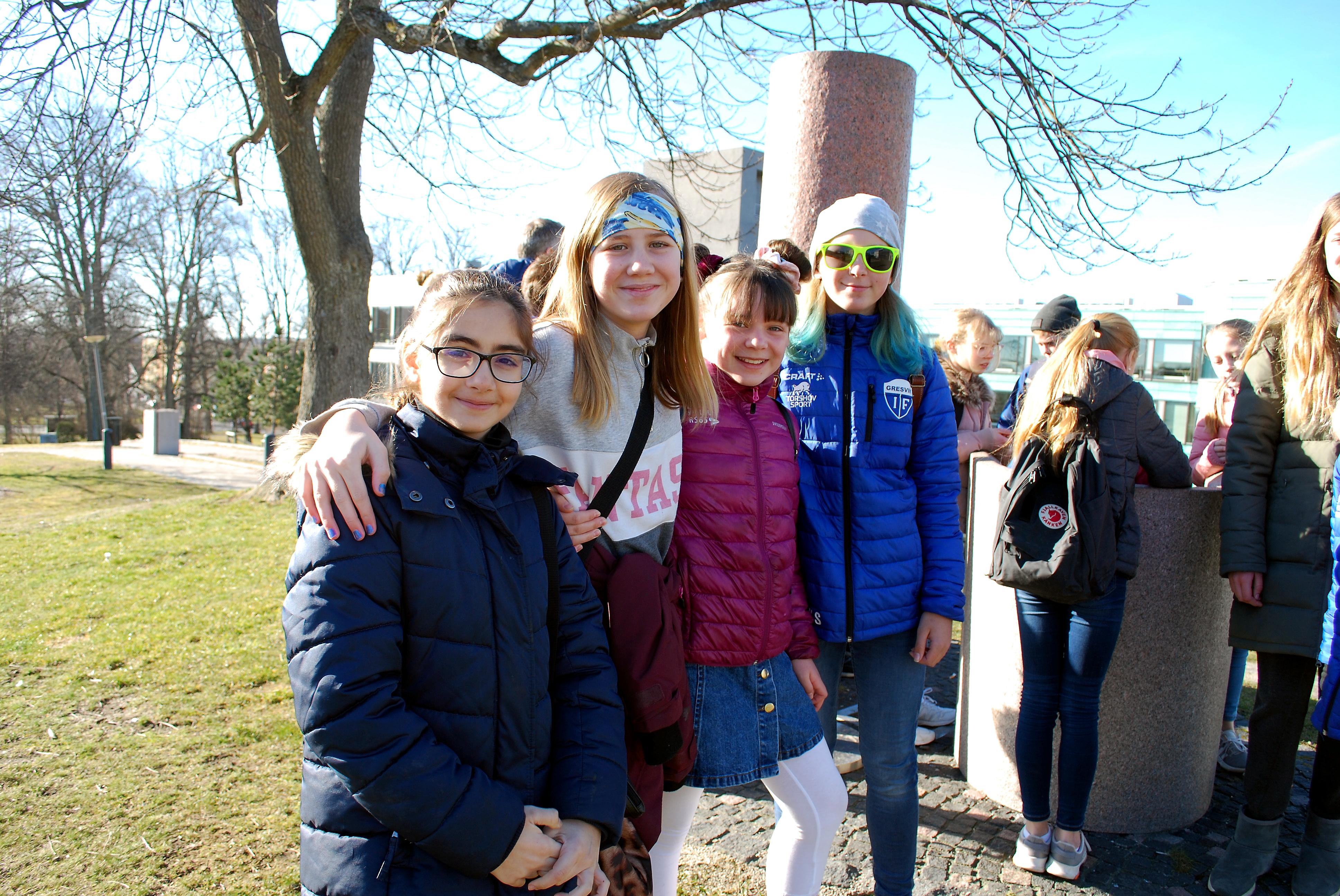 INSPIRERTE: Mina Drabs (f.v.), Sonja Lorentzen, Iselin Hansen og Sofie Skofterud.