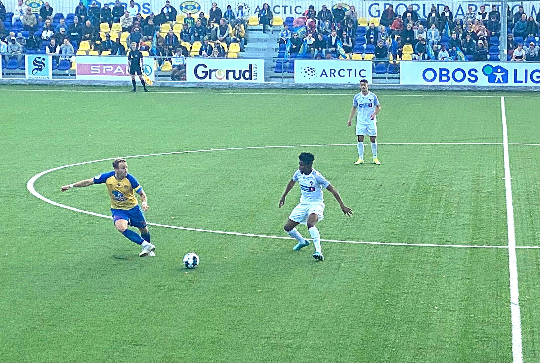 Grorud-kaptein Glenn André Harviken i aksjon mot Stabæk søndag.