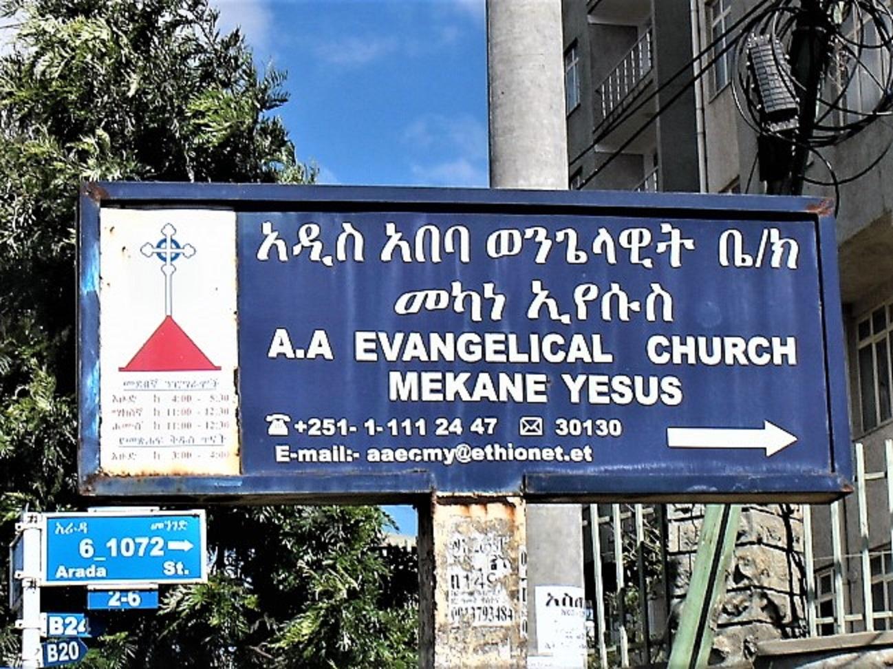 Reformationsfirande i Mekane Yesus-kyrkan i Addis Abeba.