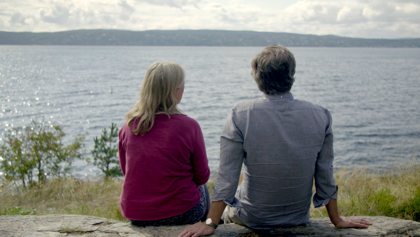 Hilde sammen med mannen sin, Tore.