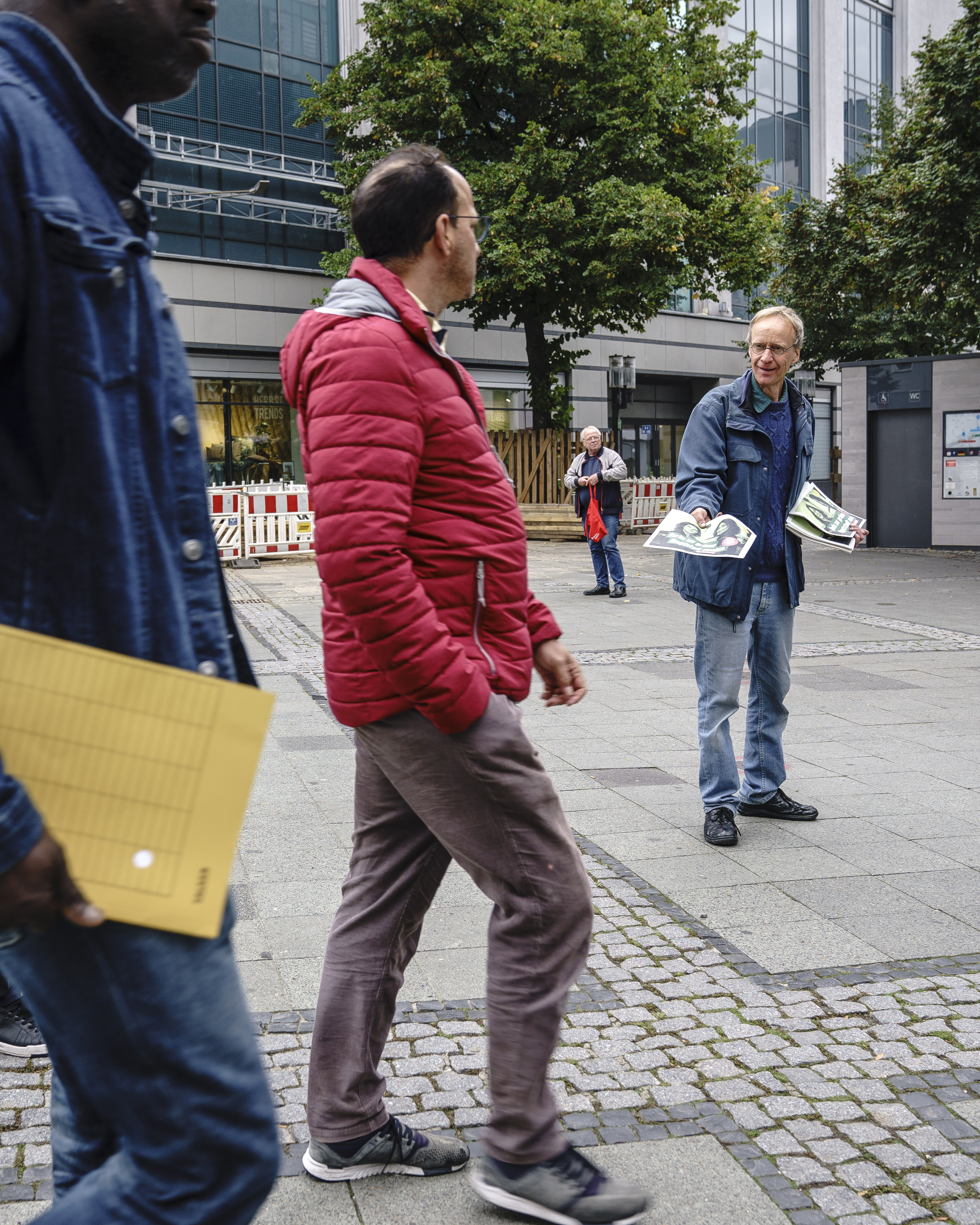 Valg i Tyskland. Tobias Balke på valgkamp for Die Grünen i Charlottenburg, Berlin.