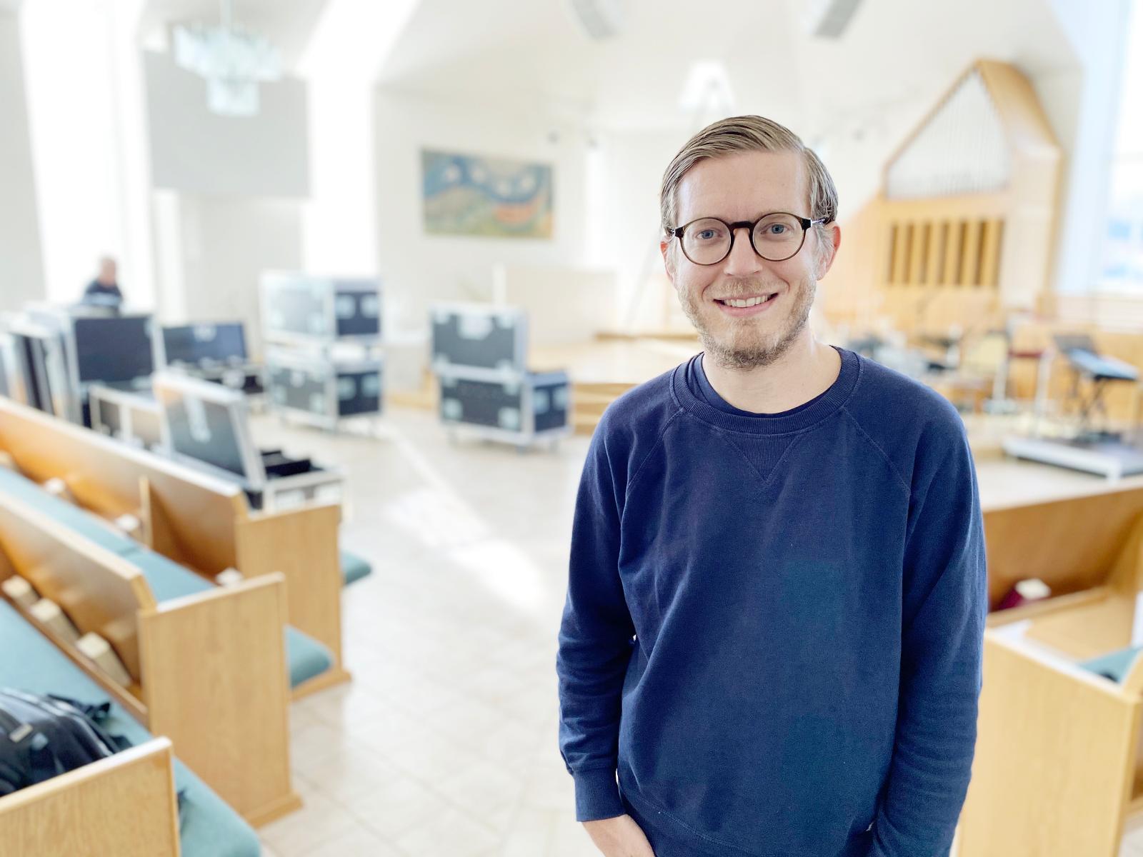 David Hjelmqvist, pastor i Equmeniakyrkan i Hovslätt.