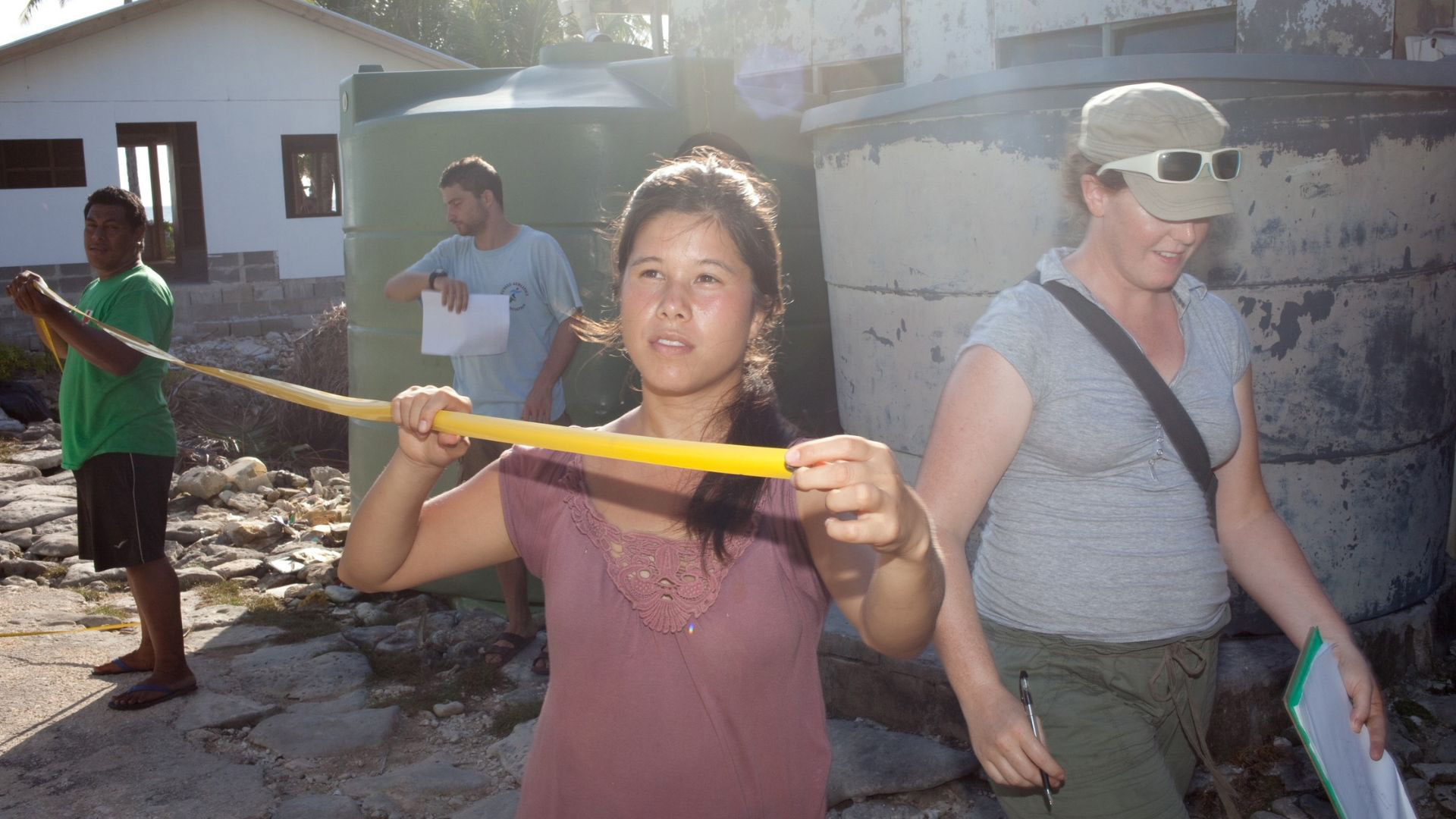 Lan Marie Nguyen Berg i Tuvalu i 2011. Der var hun for å blogge om konsekvensene av klimaendringer. I løpet av de fem månedene hun bodde der, opplevde landet sin nest verste tørke siden 30-tallet.