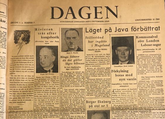 Så såg Dagen ut 1945.