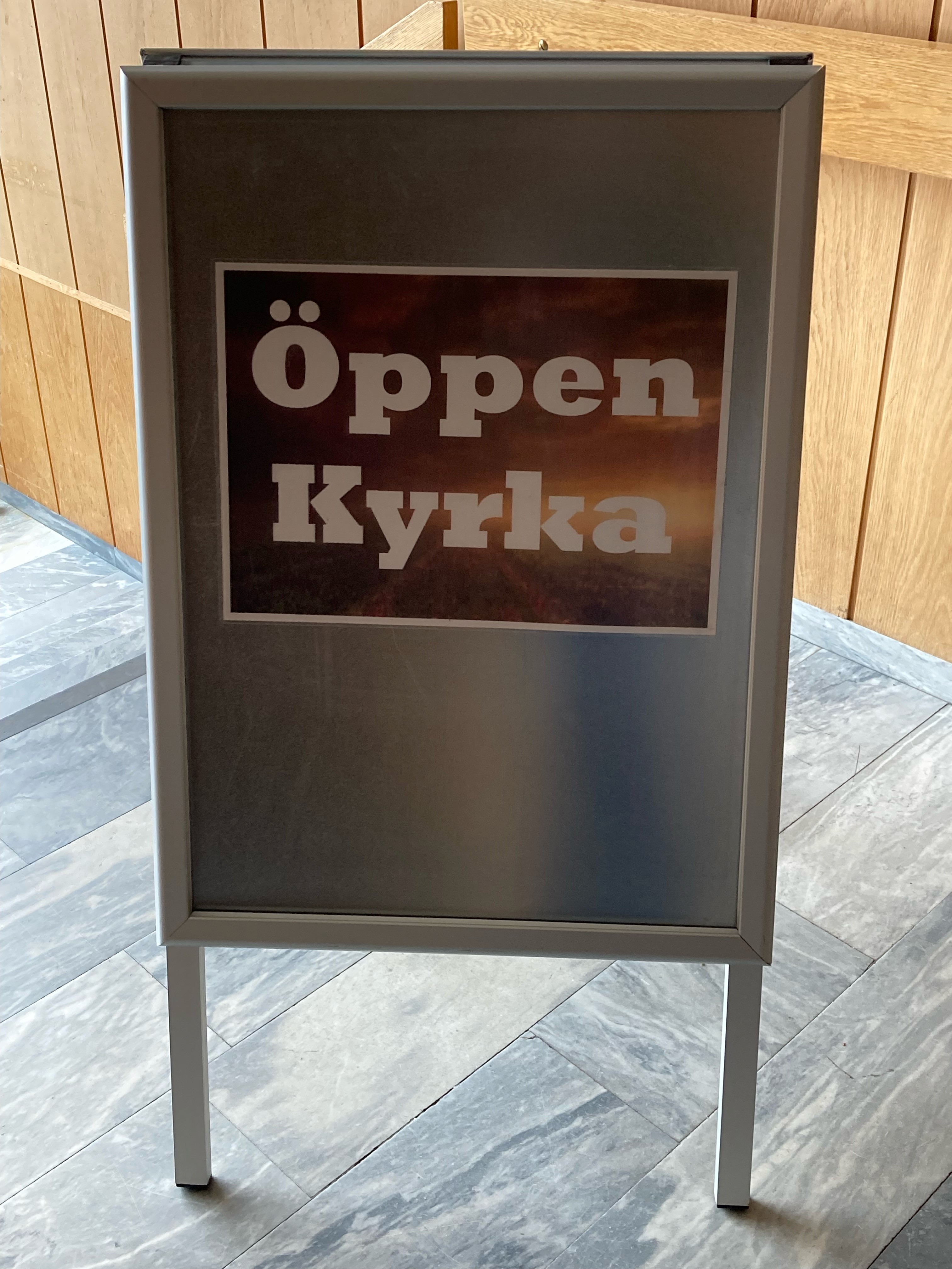 Stockaryds frikyrka höll öppet efter att en känd och omtyckt församlingsmedlem förolyckats.