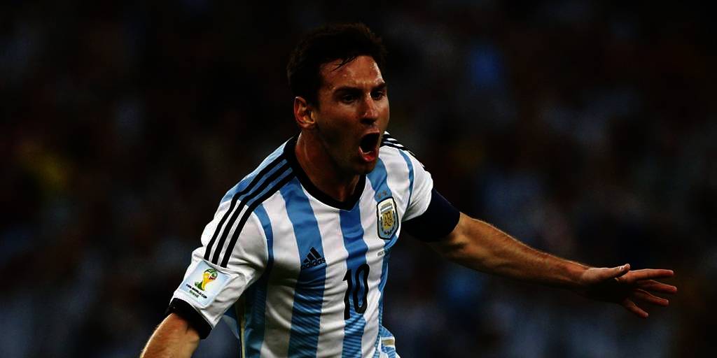 Messi reddet Argentina