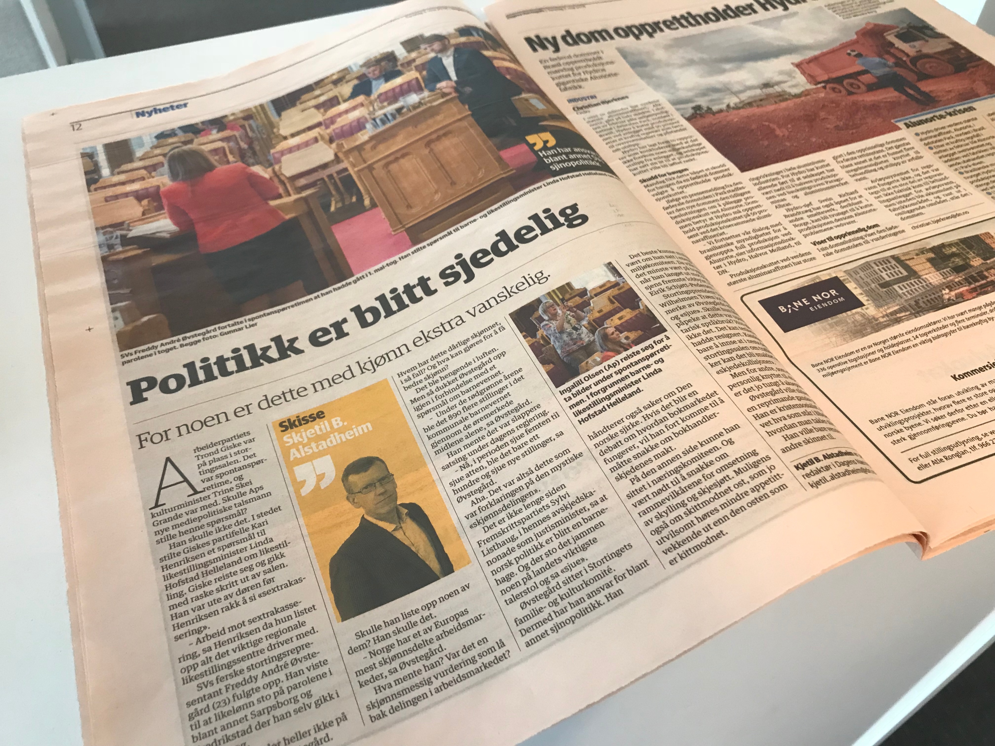 Kjetil B. Alstadheim i DN torsdag 3. mai.