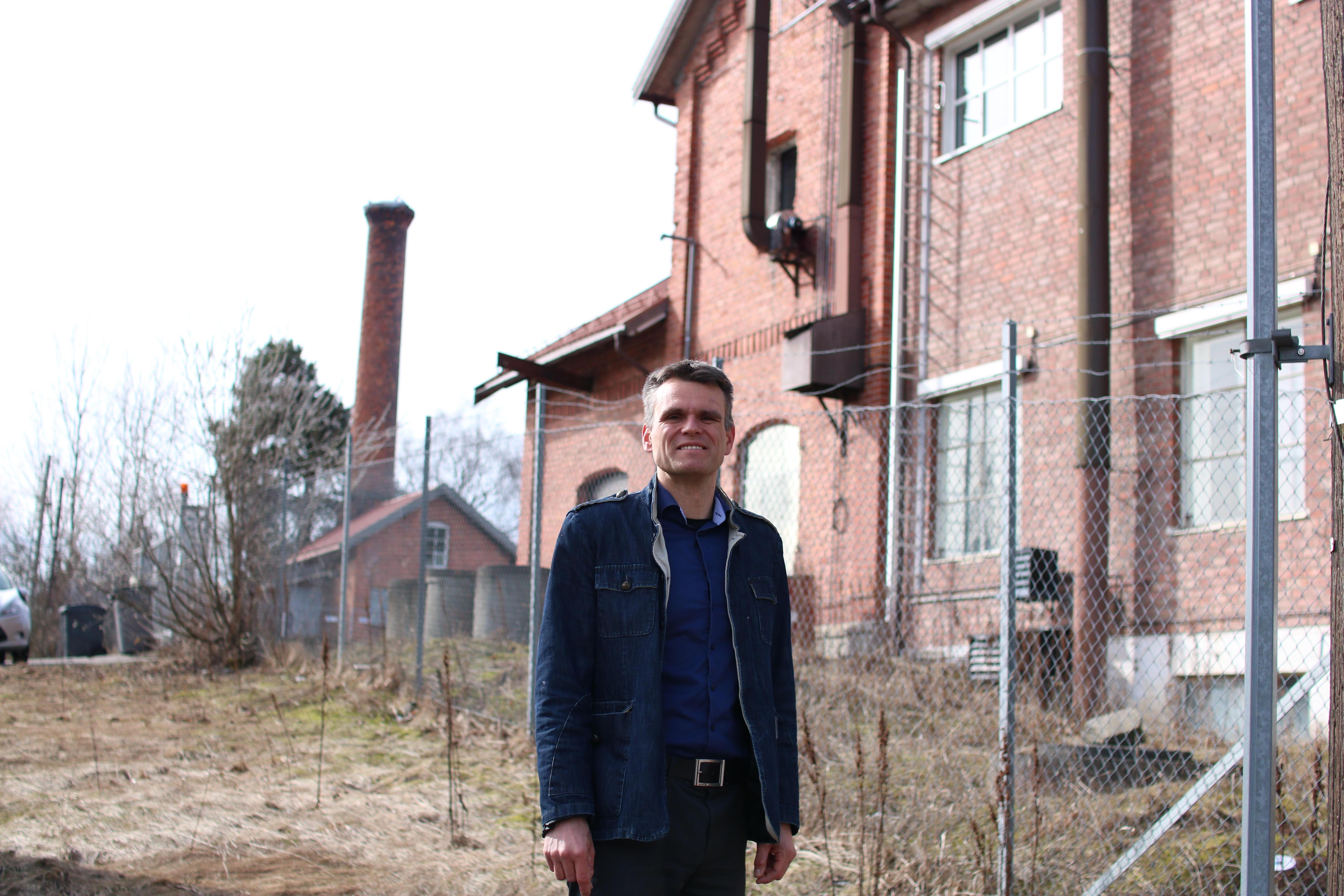 Einar Wilhelmsen, leder av Oslo MDG. Eterfabrikken. Foto: Tom Vestreng