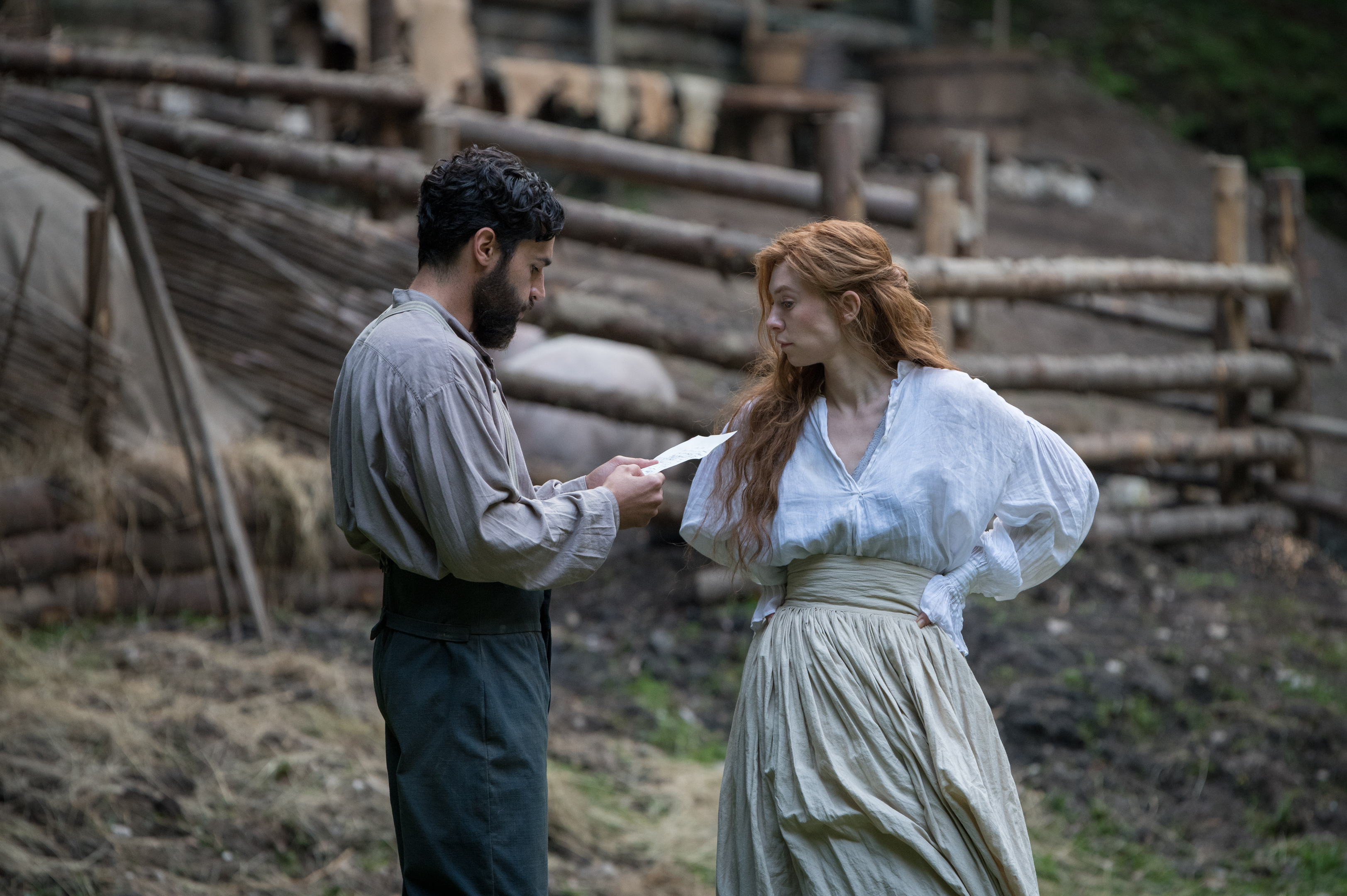 Katherine Waterston og Casey Affleck i «The World to Come», regissert av norske Mona Fastvold.