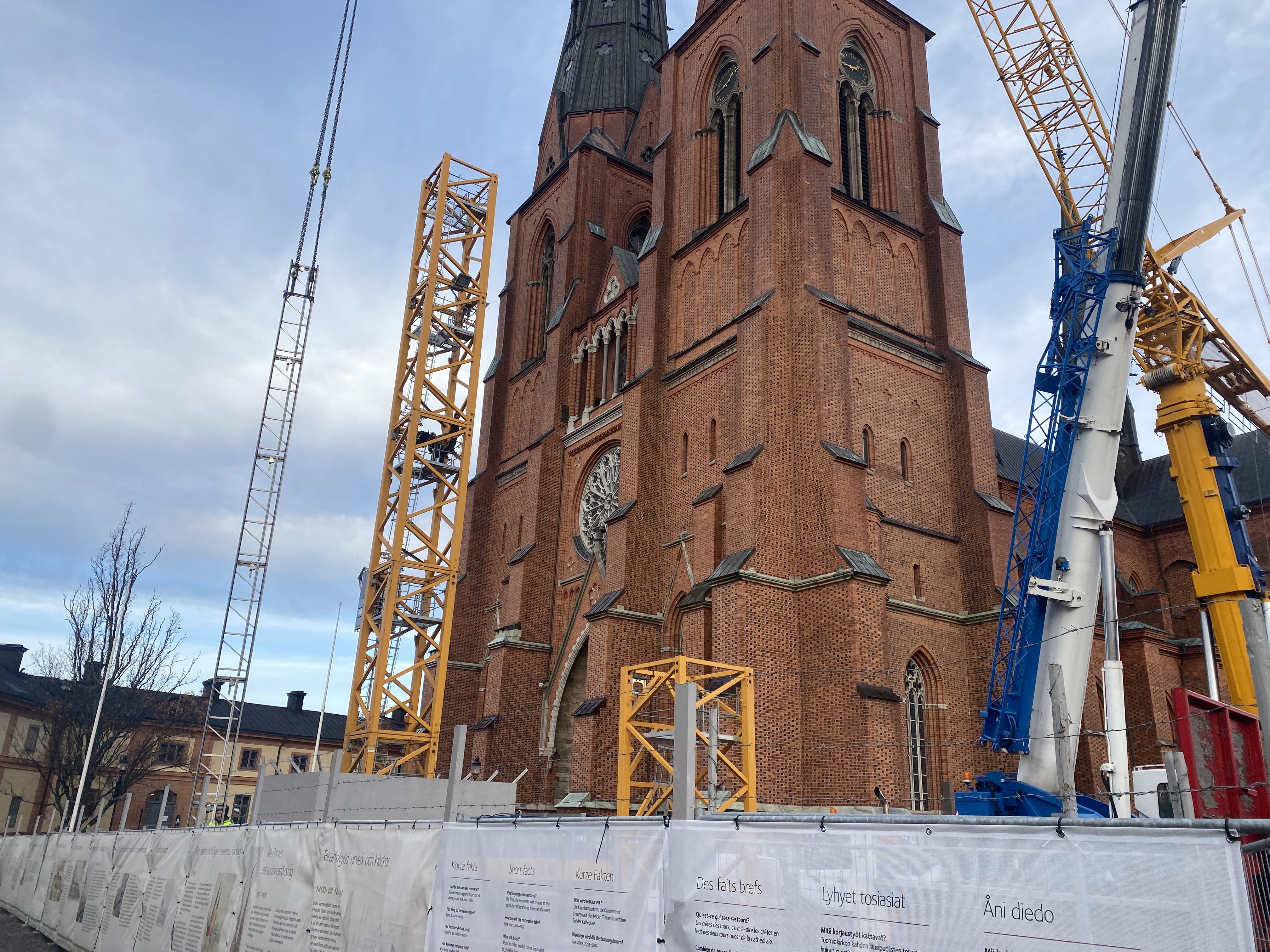 Uppsala domkyrka inte längre en byggarbetsplats