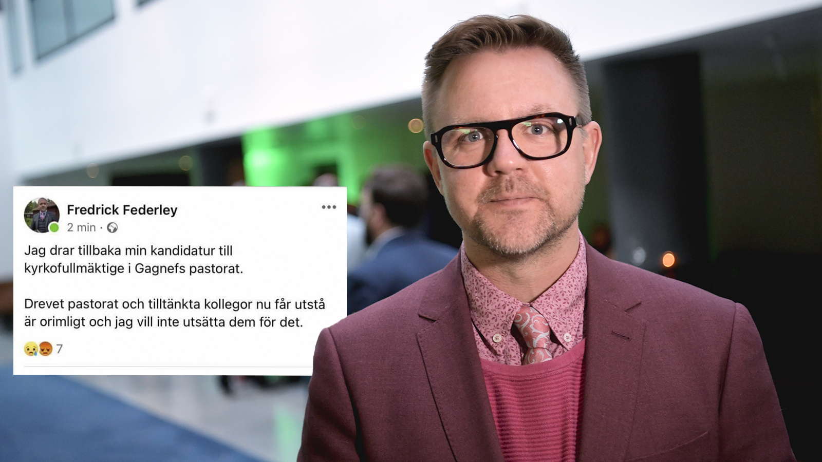 Federley ångrar sig - blir inte kyrkopolitiker