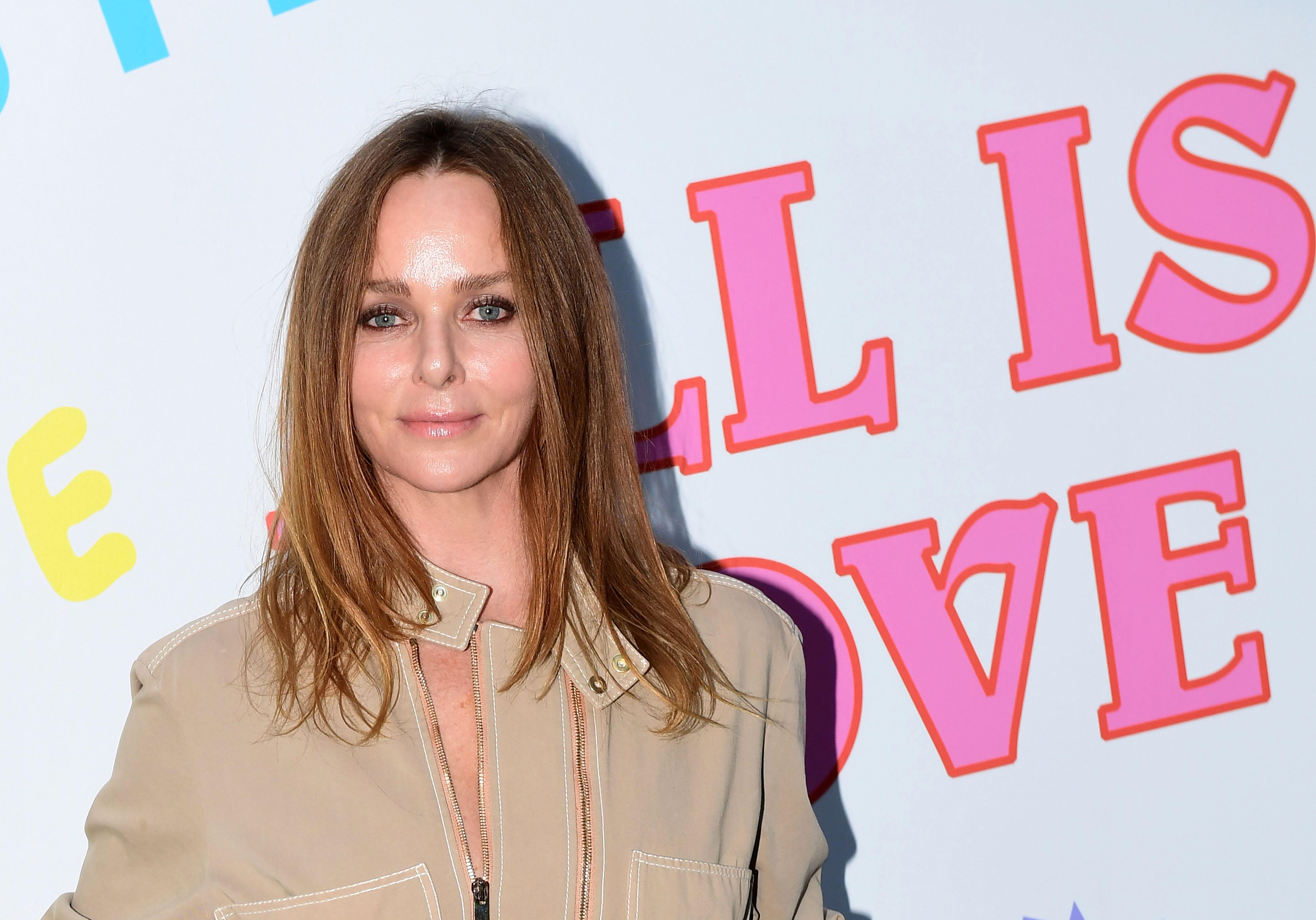 British fashion designer Stella McCartney poses prior her presentation during the men and women's spring/summer 2019 collection fashion show in Milan, on June 18, 2018. / AFP PHOTO / MIGUEL MEDINA