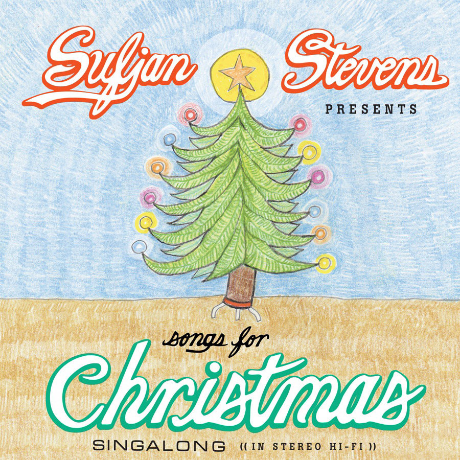 Sufjan Stevens "Songs for Christmas - singalong" (2006) Skivomslag julskiva-