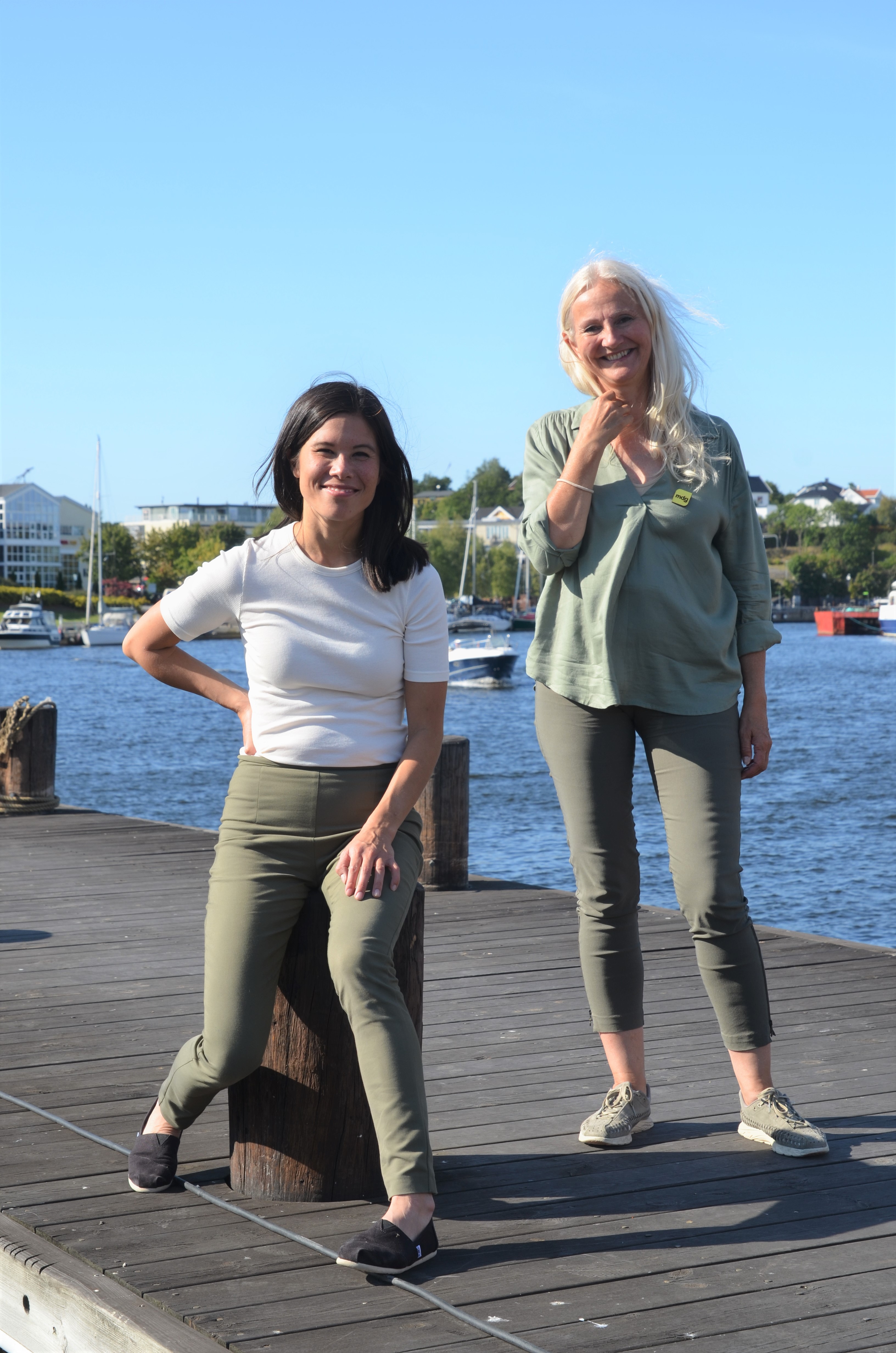 MDGs Lan Marie Berg og Benedicte Lund er partiets førstekandidater i Oslo og Østfold. – I byene finnes mye av løsningen på klimakrisa. Vi er trygge på at det er bra med bilfrie sentrum, er kandidatene enige om.