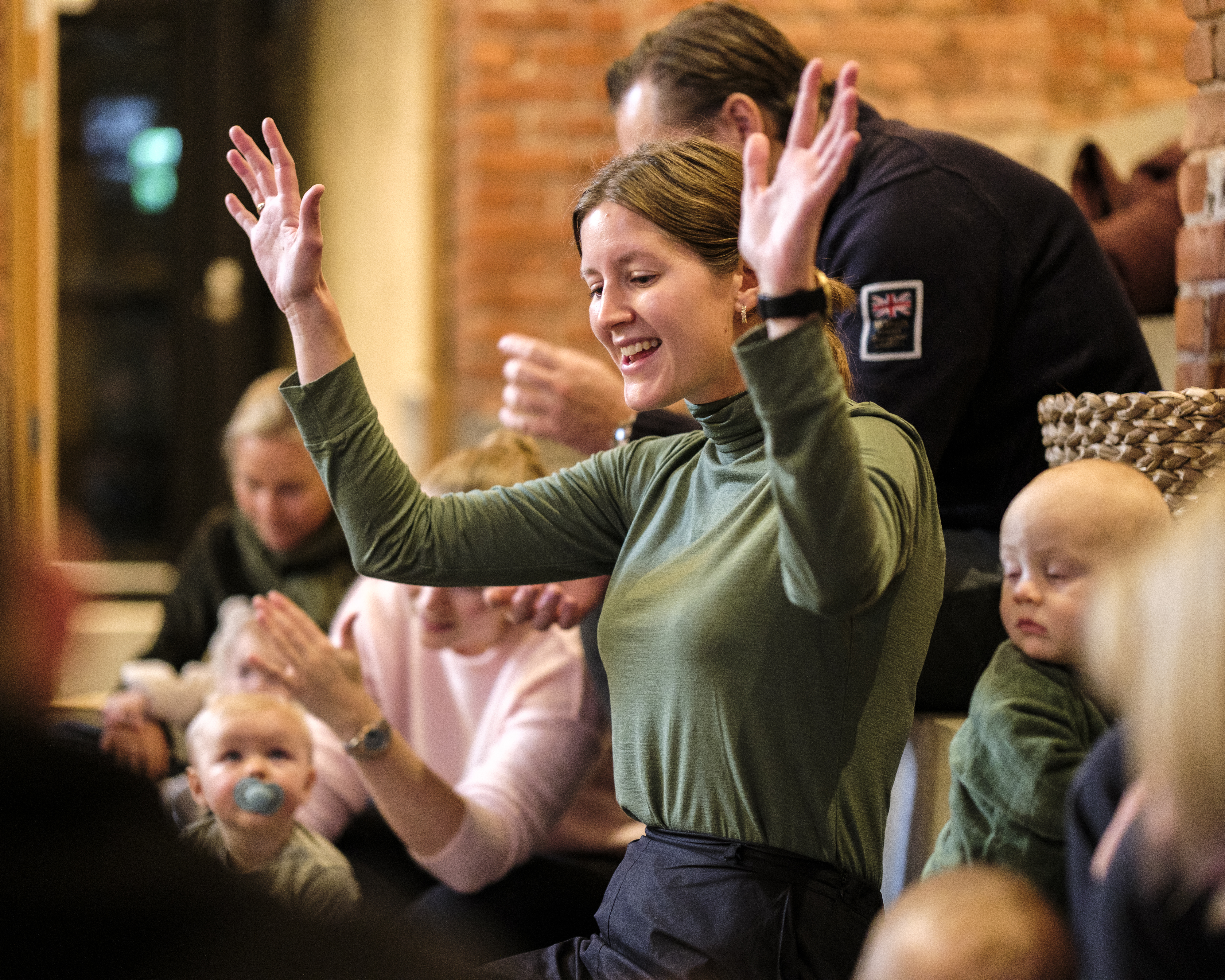 Babysang i Uranienborg kirke. Anne Karen Myklebust Nome