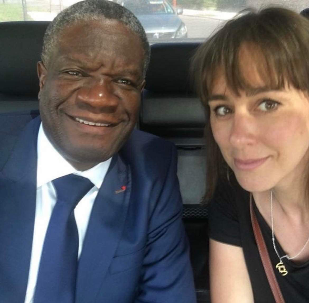 Nobelpristagaren och överläkaren Denis Mukwege och Maria Bard