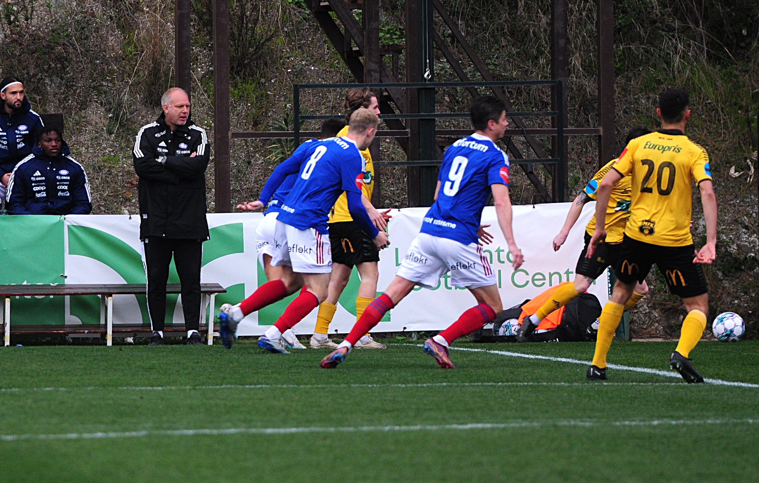 Vålerenga-trener Dag-Eilev Fagermo i treningskampen mot Moss i Marbella fredag.