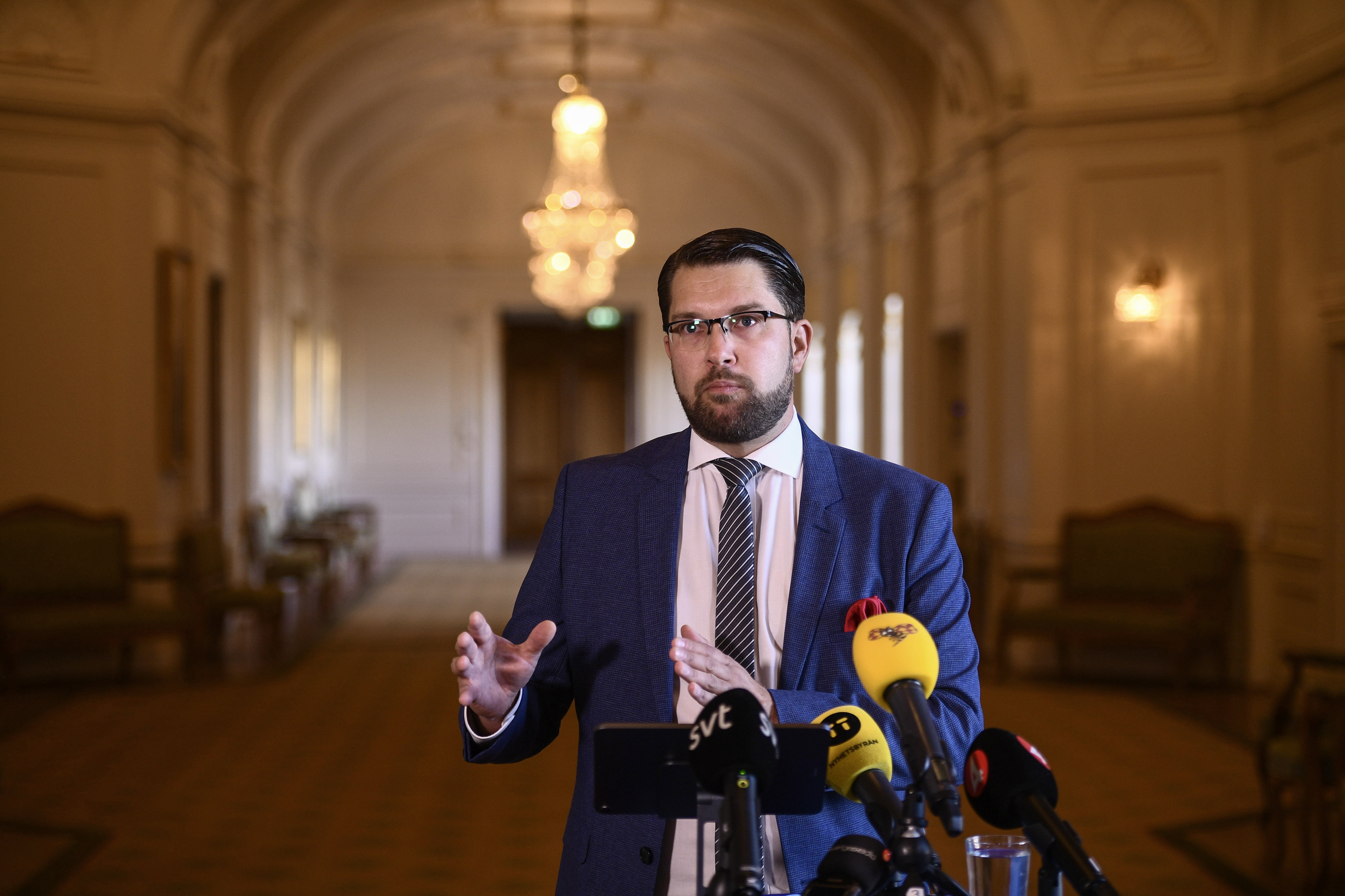 Sverigedemokraternas partileder Jimmie Åkesson.