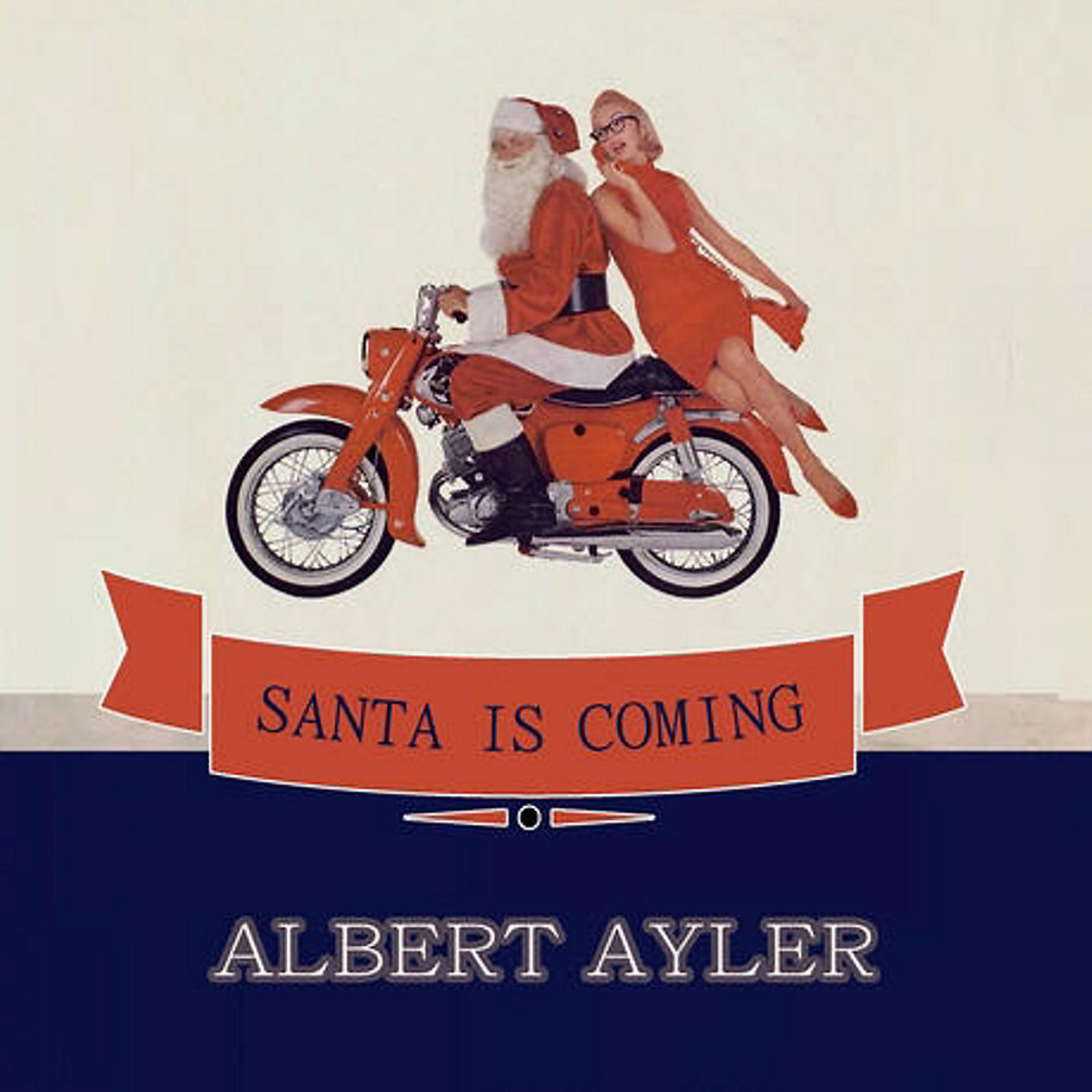 Det digitale coveret til julealbumet til Albert Ayler er hentet fra en gammel motorsykkelreklame.