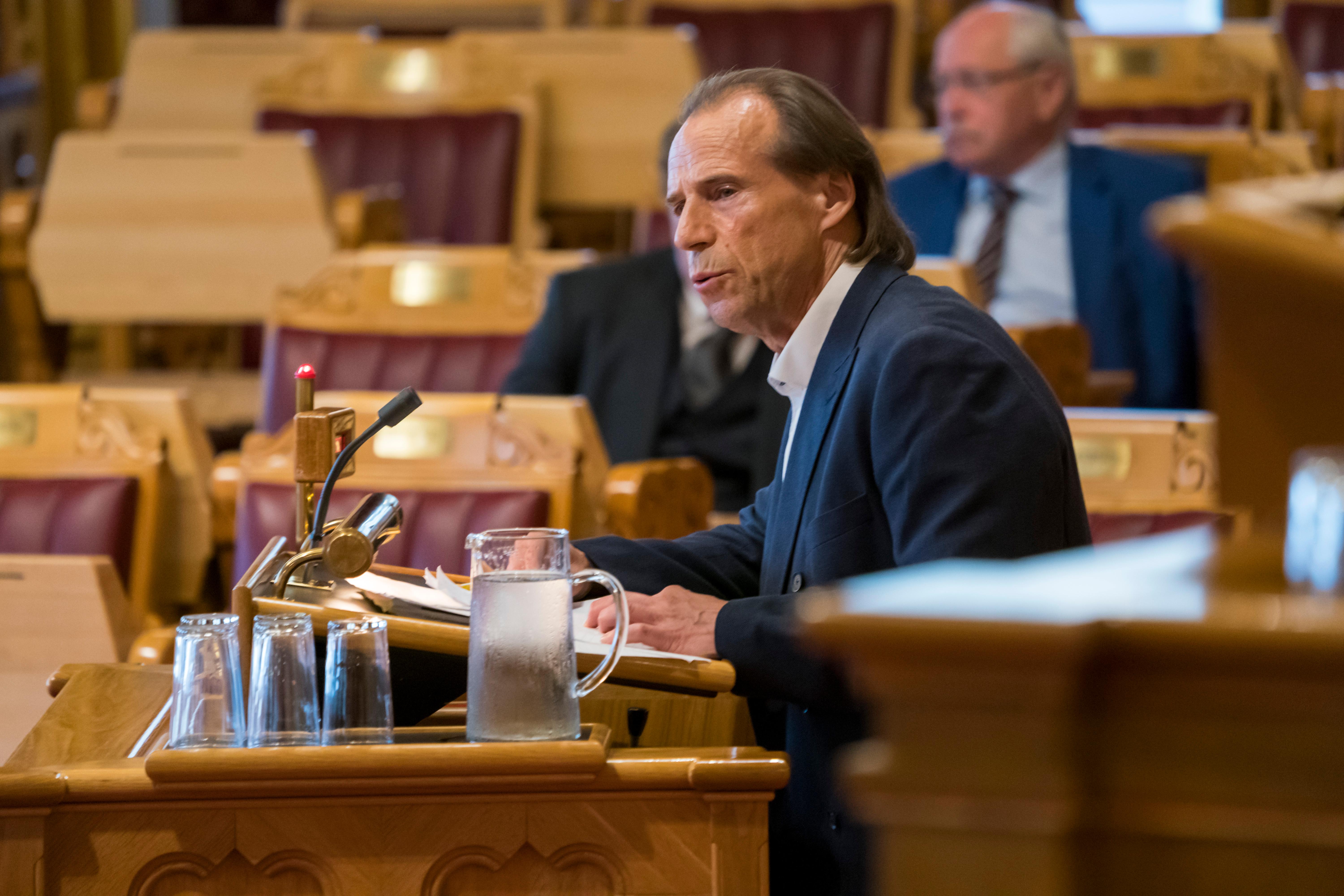 OSLO  20190522.
Jan Bøhler (Ap)  under den muntlige spørretimen på Stortinget
Foto: Cornelius Poppe / NTB scanpix