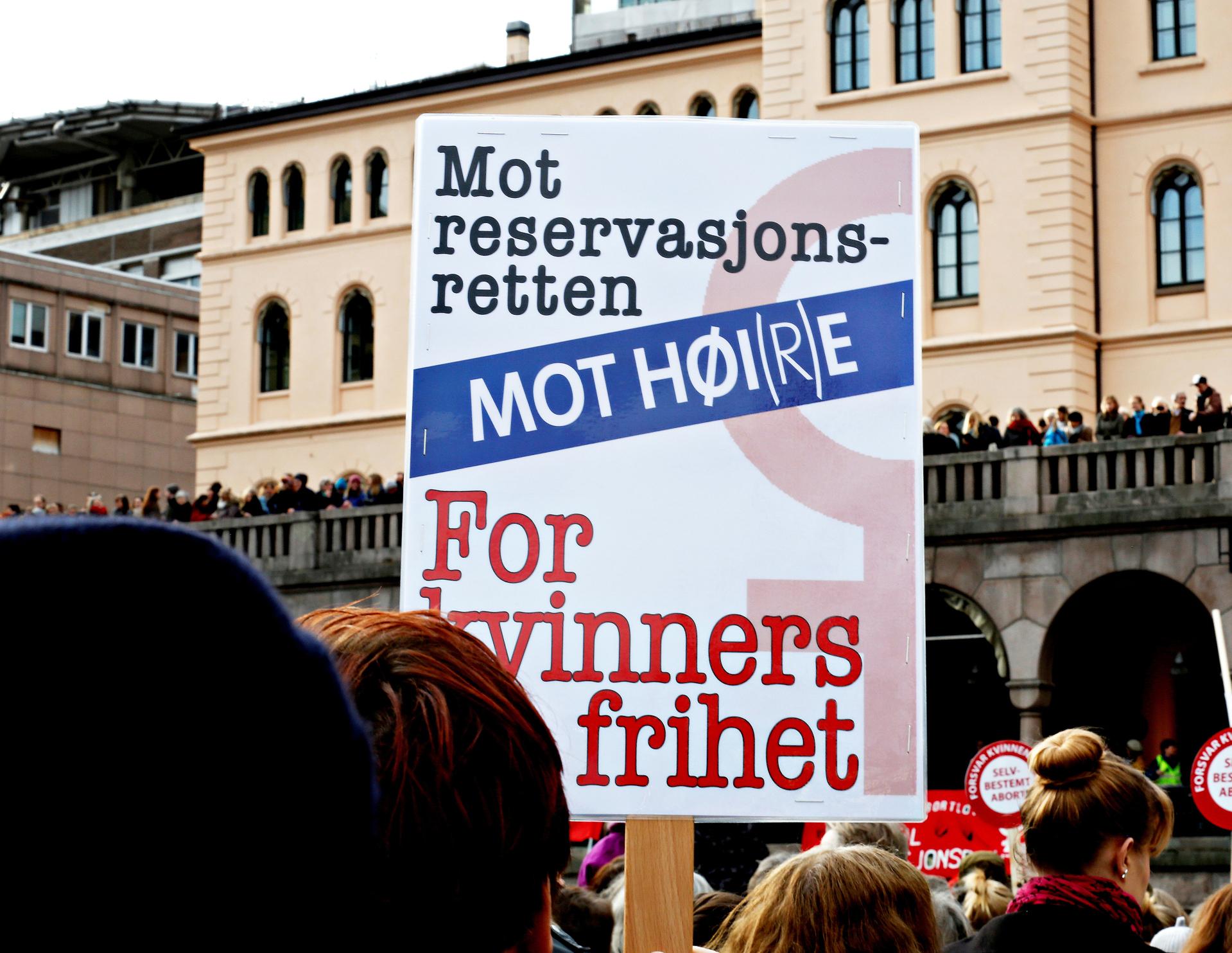 Fra markeringen av 8. mars i Oslo i 2014. Foto: Marte Christensen/NTB scanpix