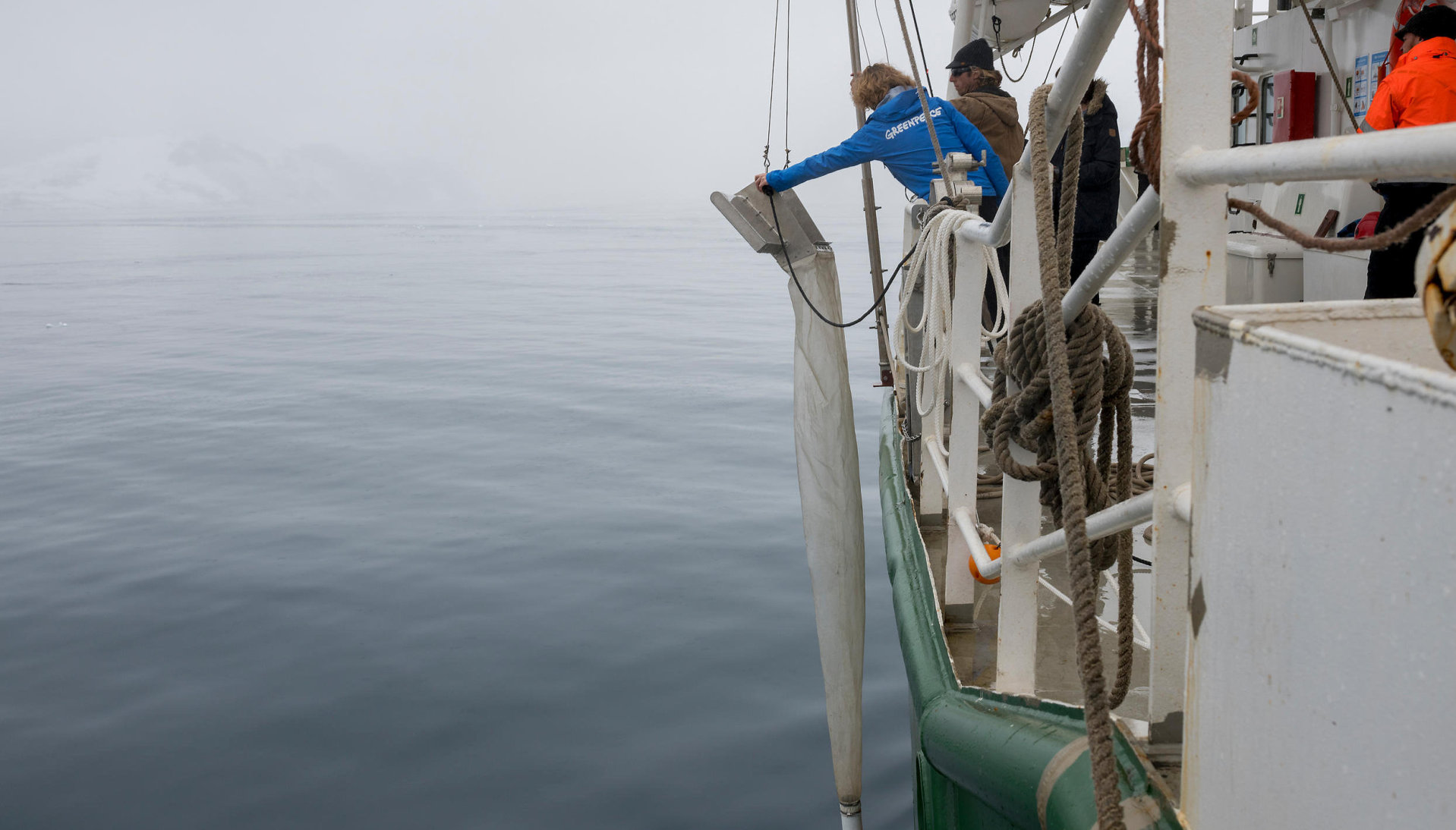 Et spesiallaget nett ble brukt i jakten på mikroplast i Antarktis.