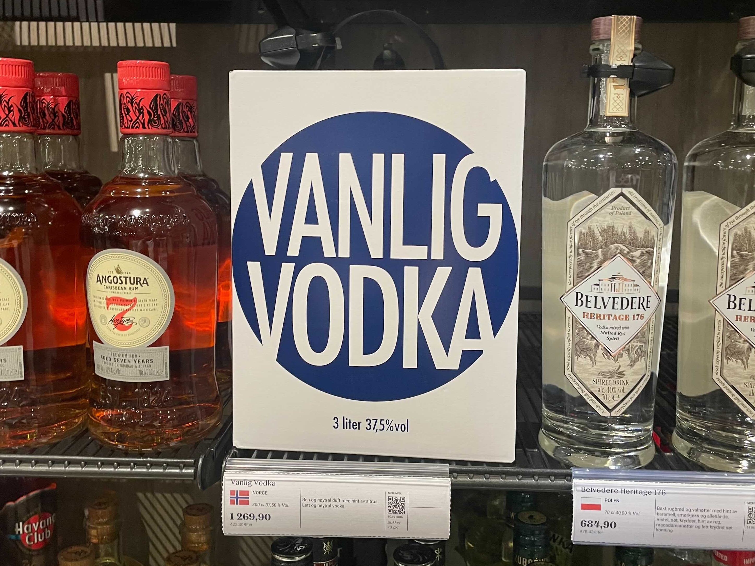 Actis reagerer på salg av trelitersdunker med vodka