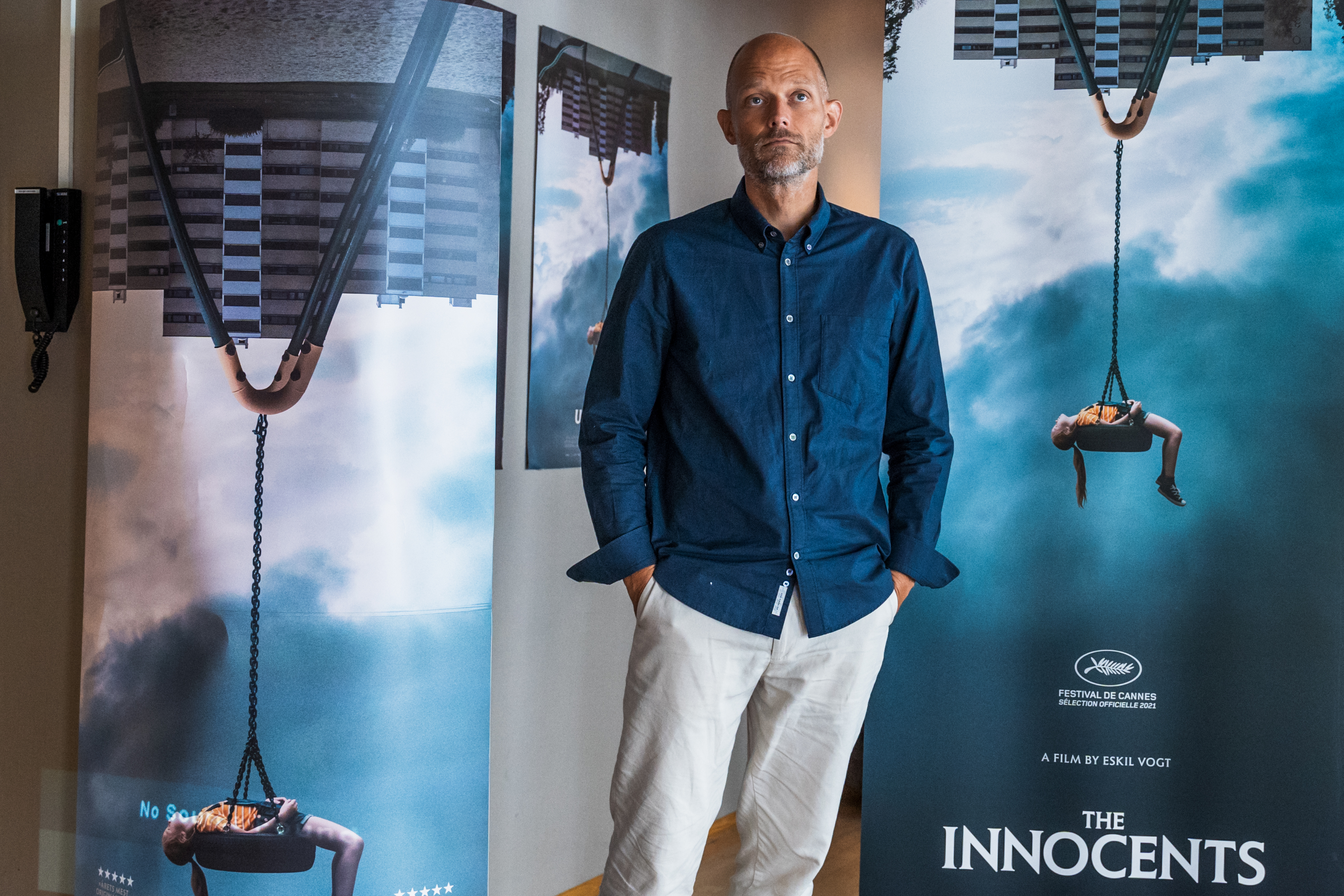 «De uskyldige»-regissør Eskil Vogt under NFI- presentasjonen av Filmhøsten 2021.