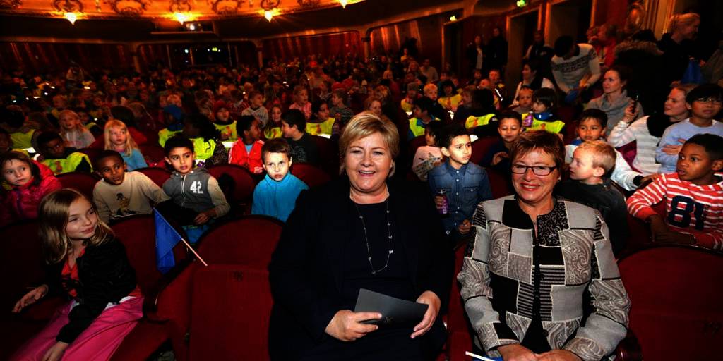 Statsministeren på barnefest