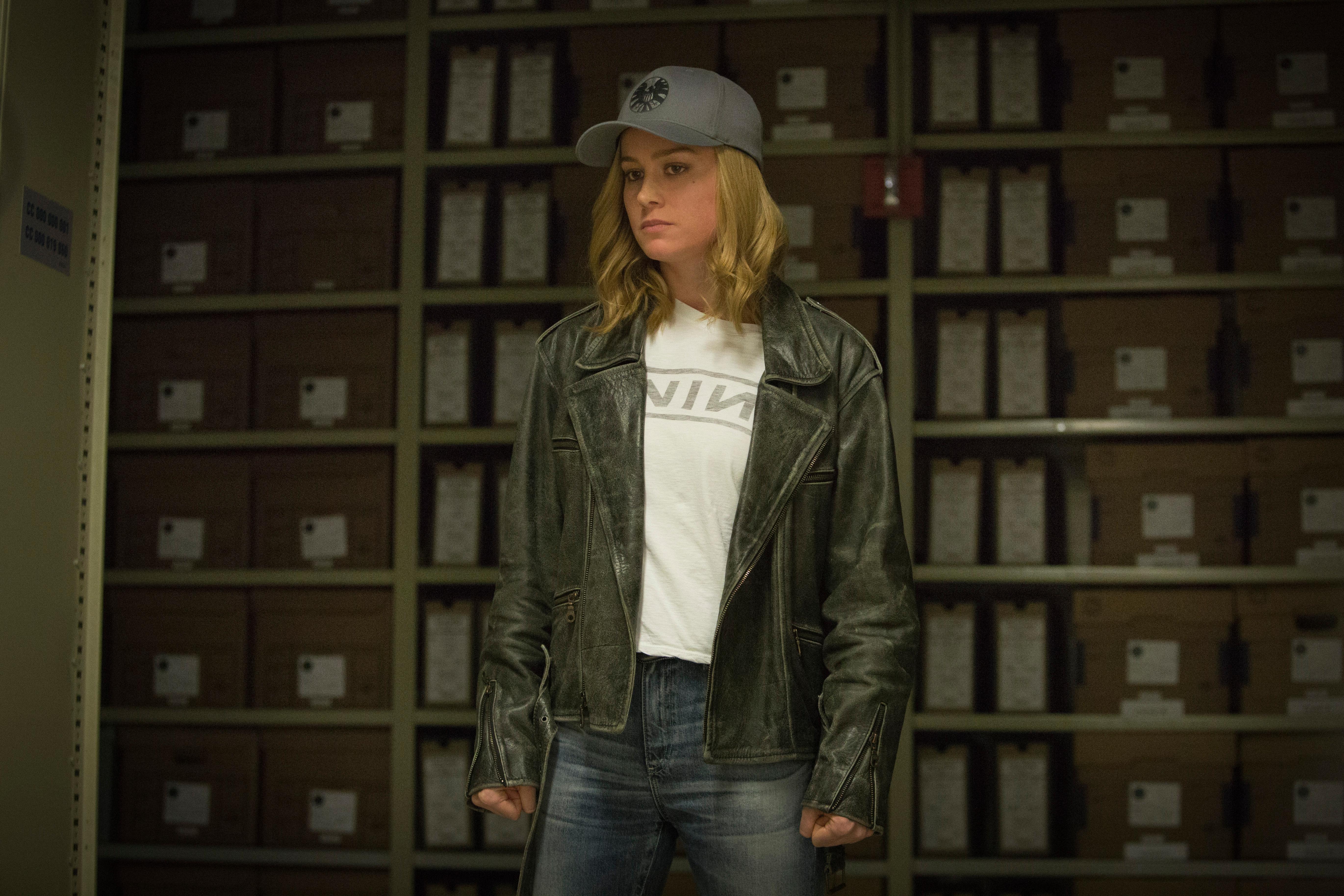 Marvel Studios' CAPTAIN MARVEL..Carol Danvers/Captain Marvel (Brie Larson)..Photo: Chuck Zlotnick..©Marvel Studios 2019